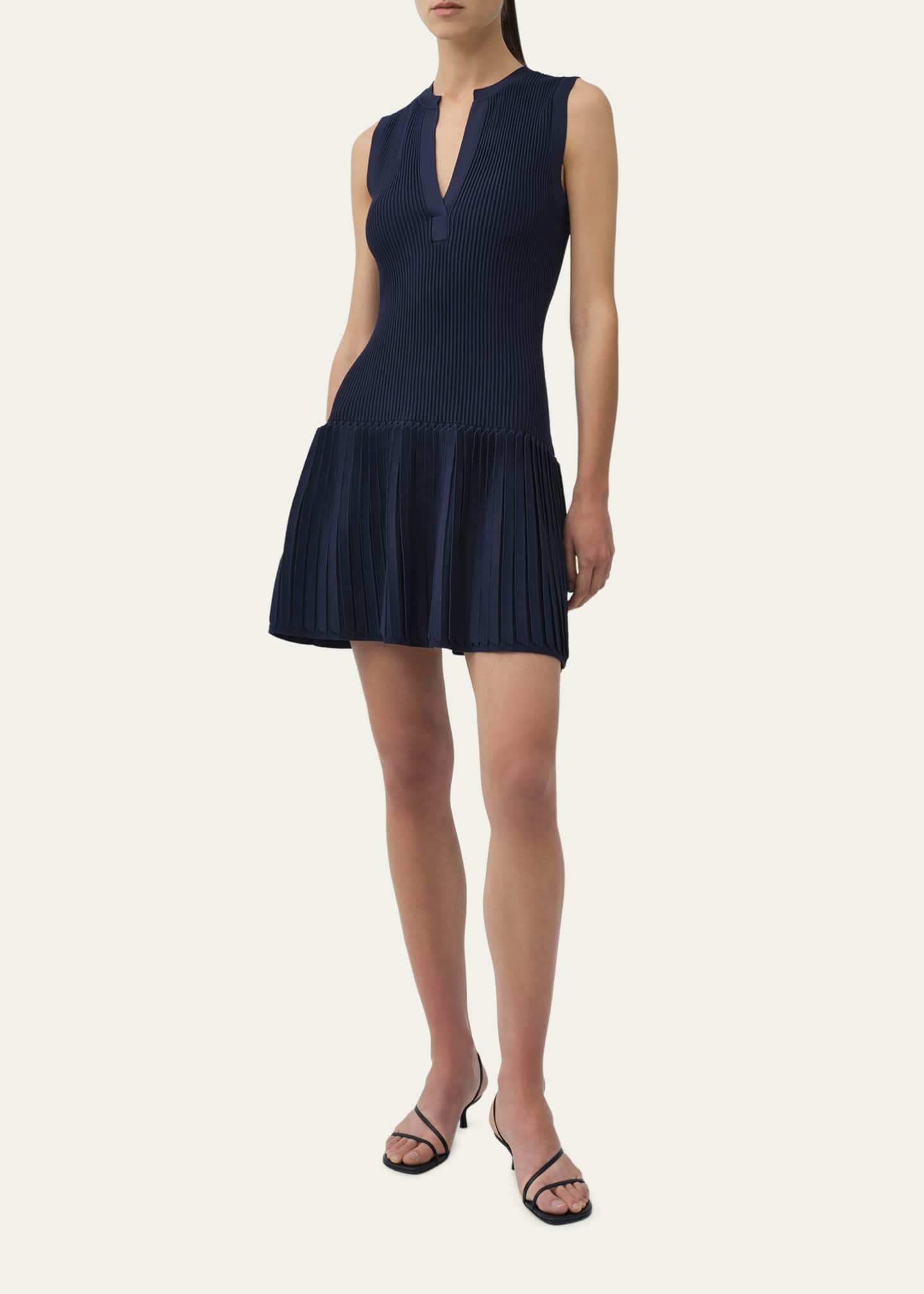 simkhai drop waist dress SIMKHAI Levie Sleeveless Knit Mini Dress
