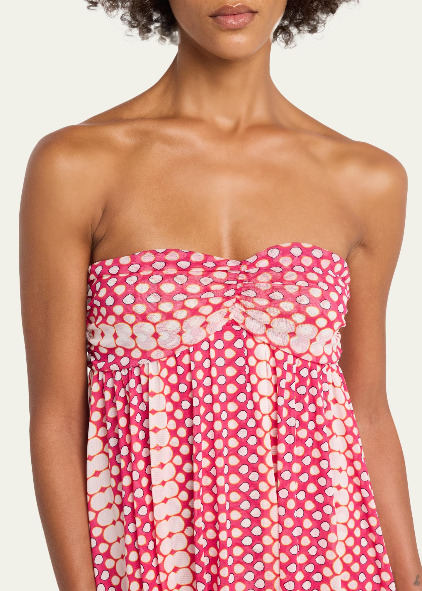 Diane von Furstenberg Joanne Tiered Polka Dot Maxi Dress