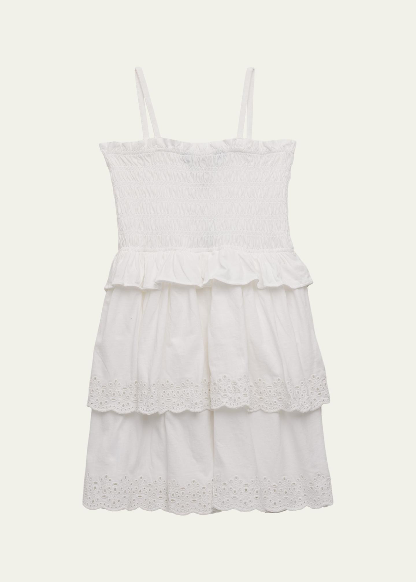 Polo Ralph Lauren Little Girl's & Girl's Tiered Smocked Cotton Jersey Dress