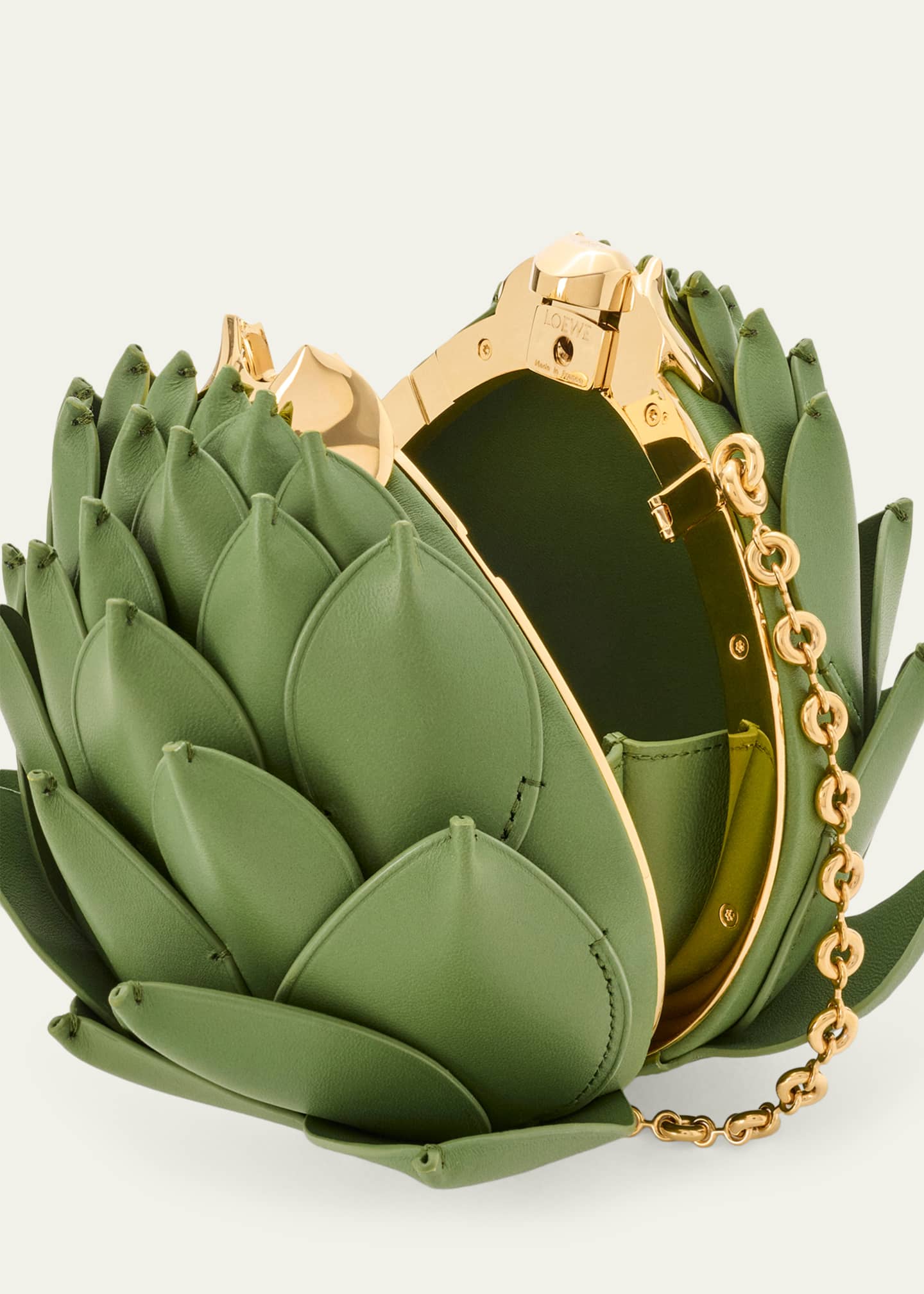 Loewe x Paula's Ibiza Leather Artichoke Clutch Bag - Bergdorf Goodman