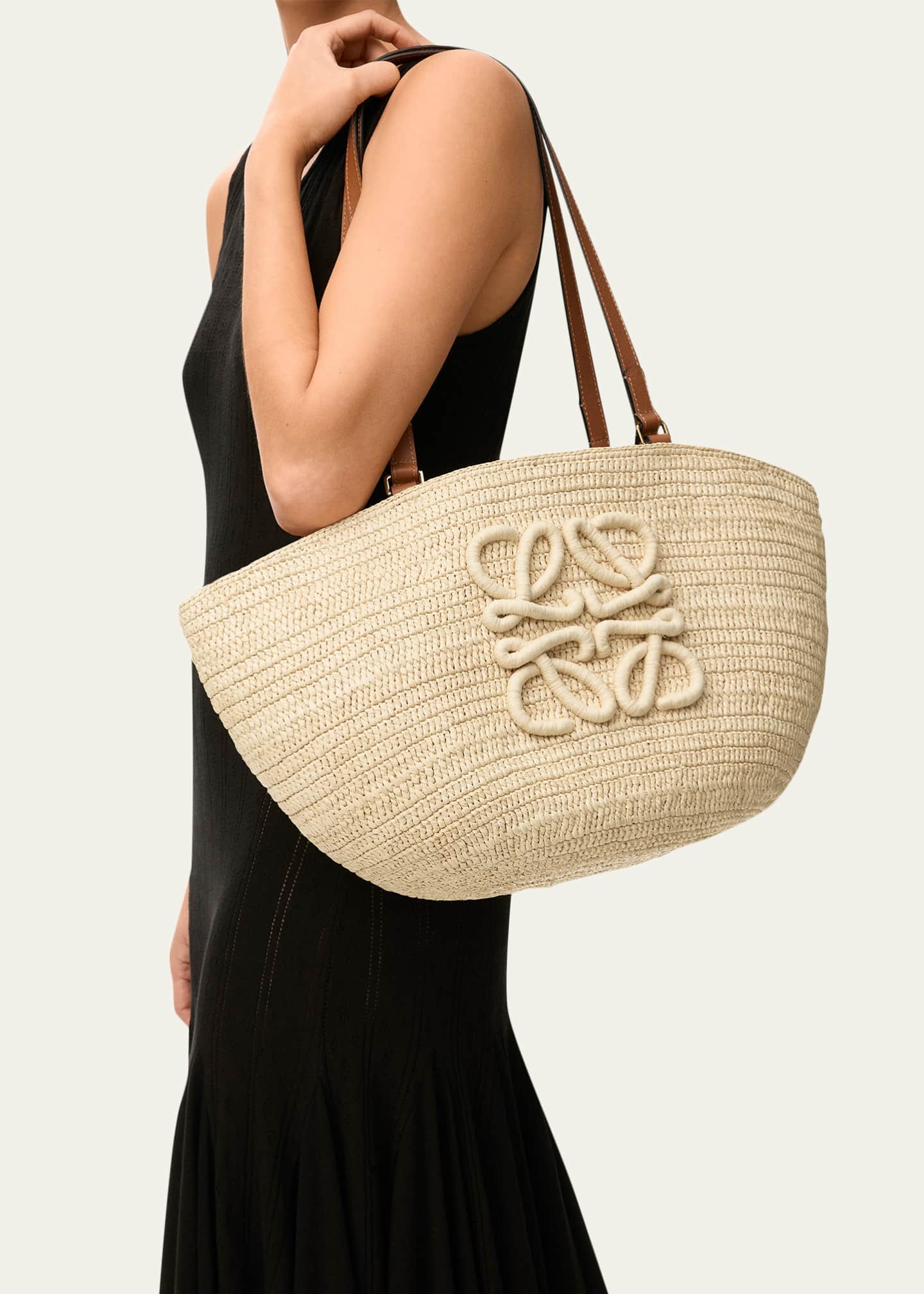Loewe x Paula's Ibiza Extra Large Eclipse Basket Bag in Raffia and