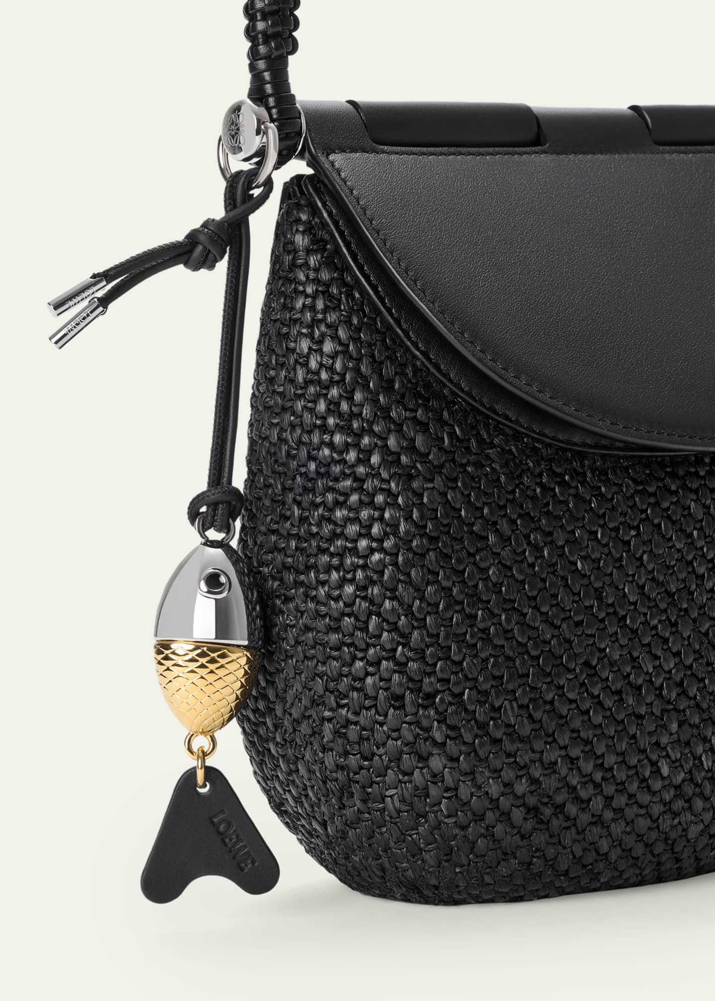 Loewe x Paula's Ibiza Medium Pescador Handbag in Raffia and