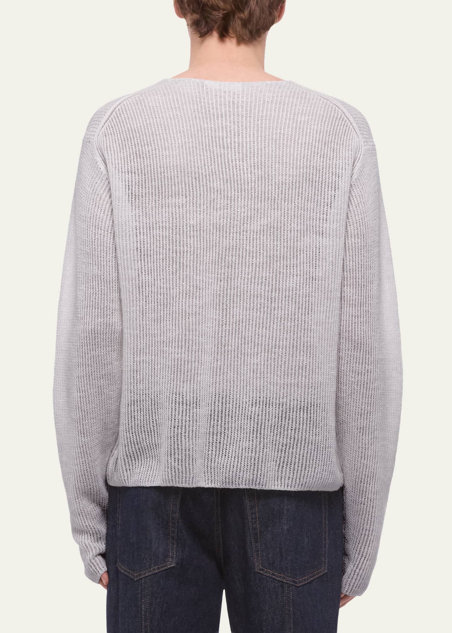 Helmut Lang Men's Waffle-Knit Henley T-Shirt - Bergdorf Goodman
