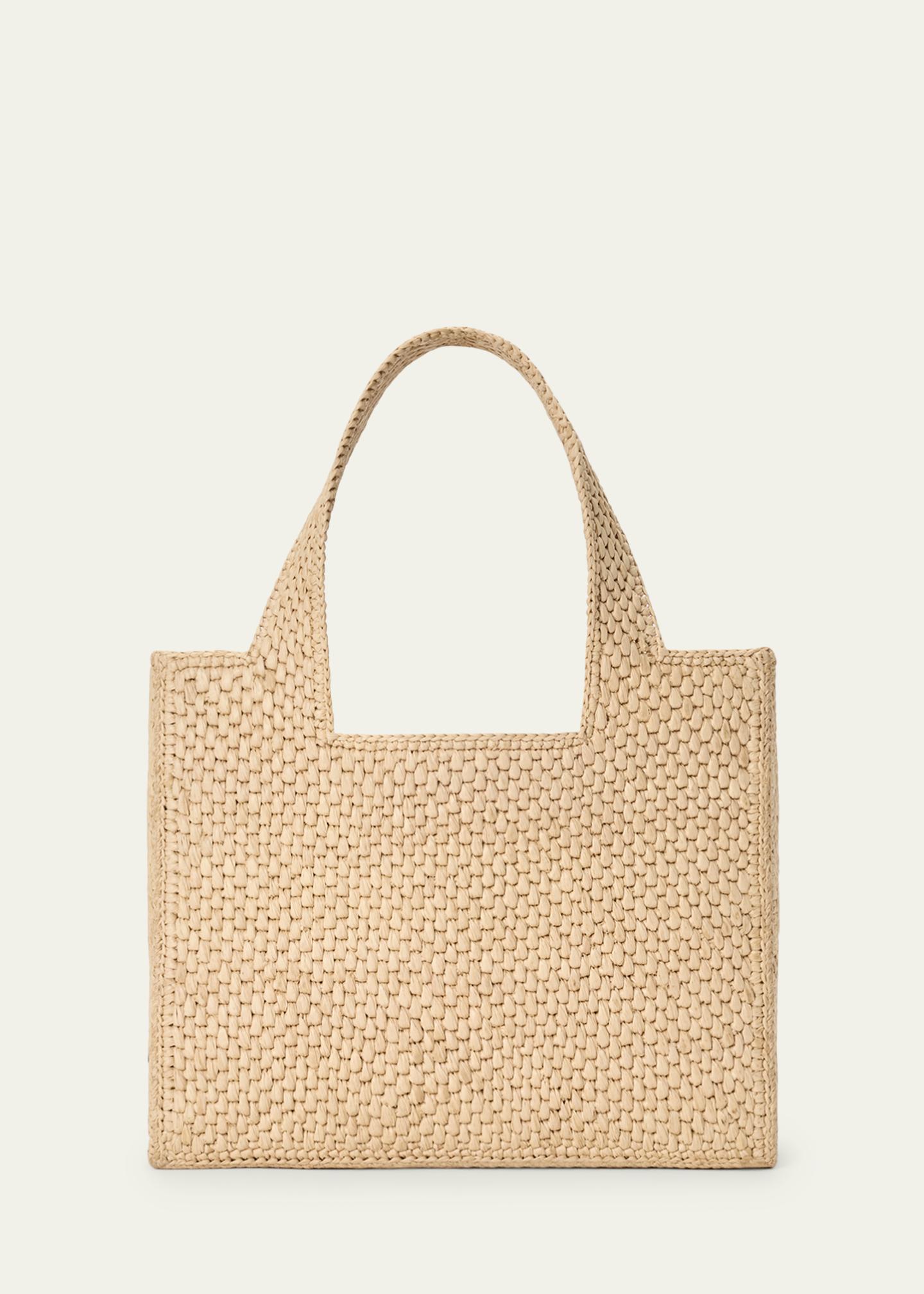 LOEWE x Paula's Ibiza Embroidered Raffia Tote Bag - Bergdorf Goodman