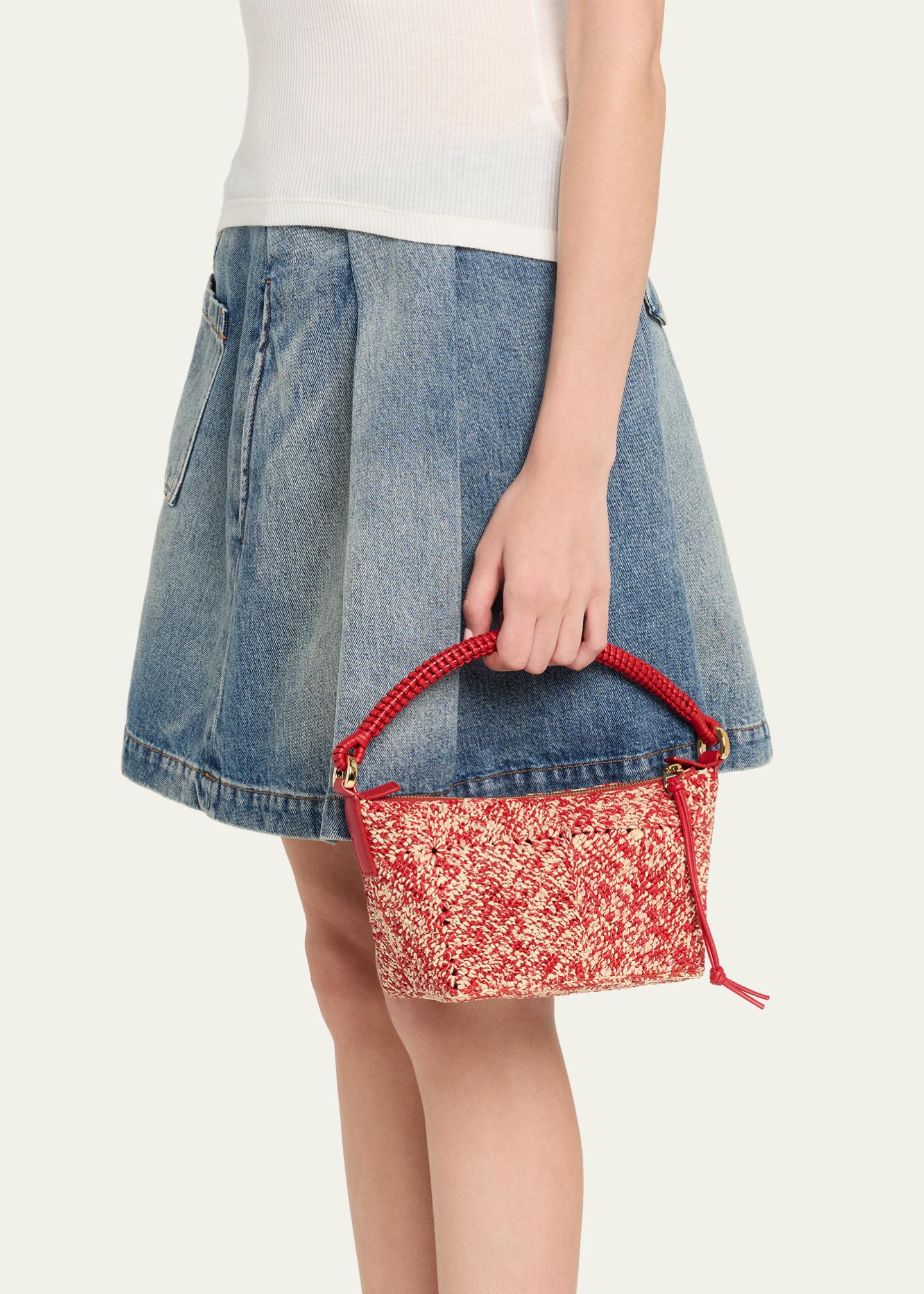 Loewe Cala Melange Raffia Top-Handle Bag - Bergdorf Goodman