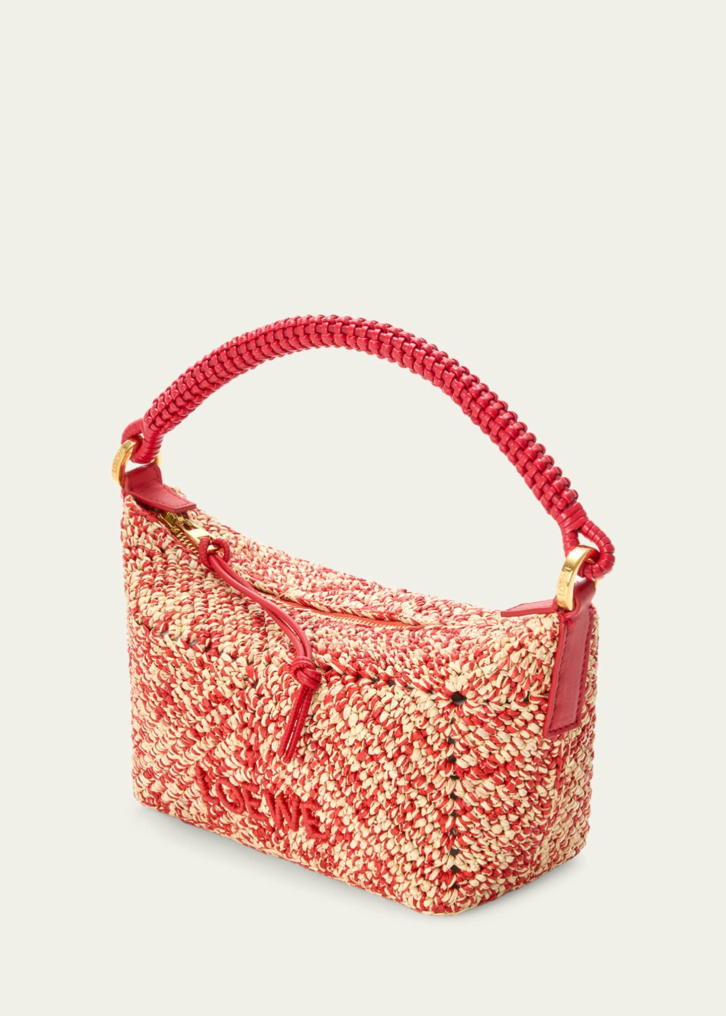 LOEWE シグラ かごバッグ Loewe Cala Melange Raffia Top-Handle Bag - Bergdorf Goodman