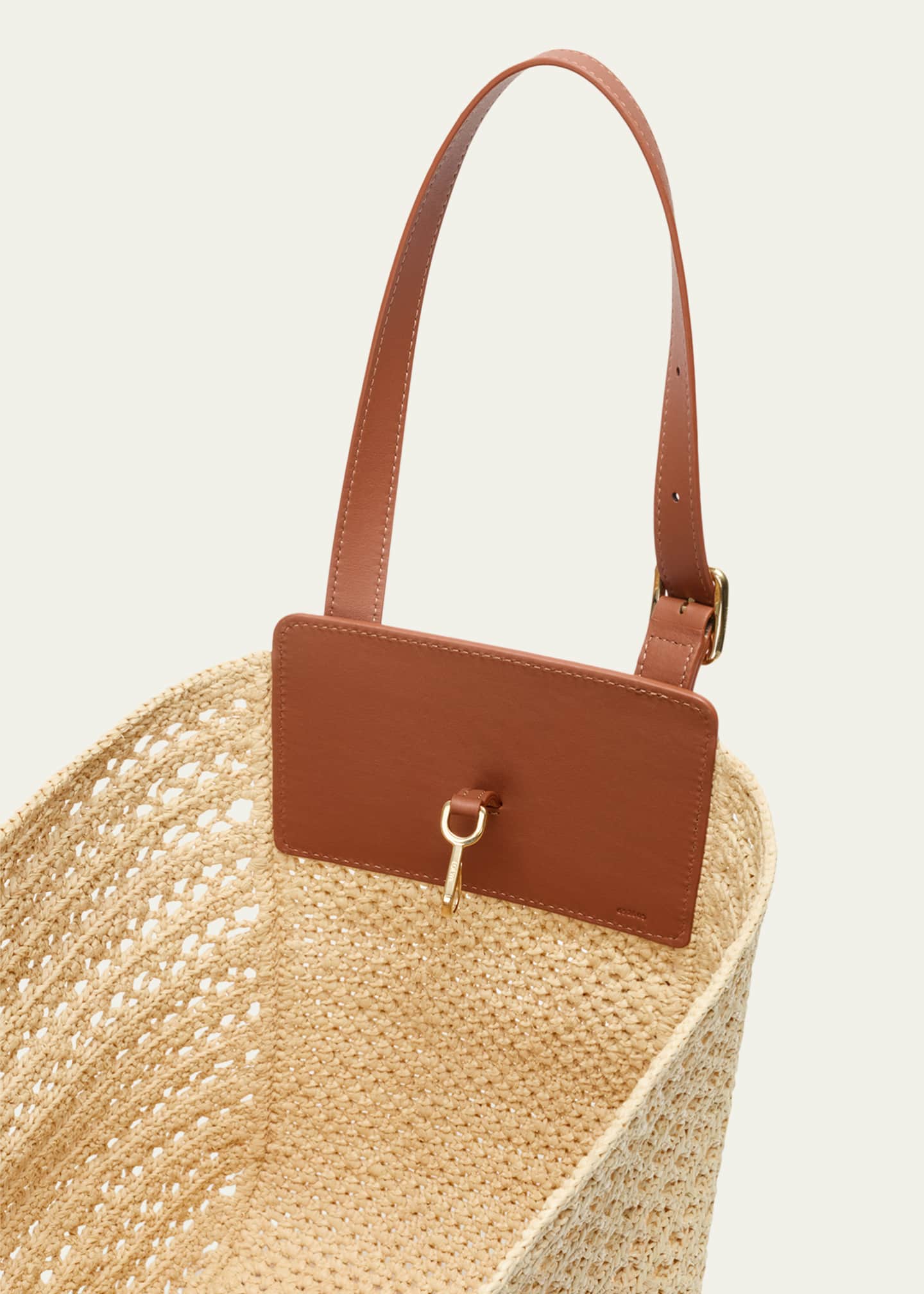 Loewe x Paula's Ibiza Medium Hammock Cabas Bag in Raffia and