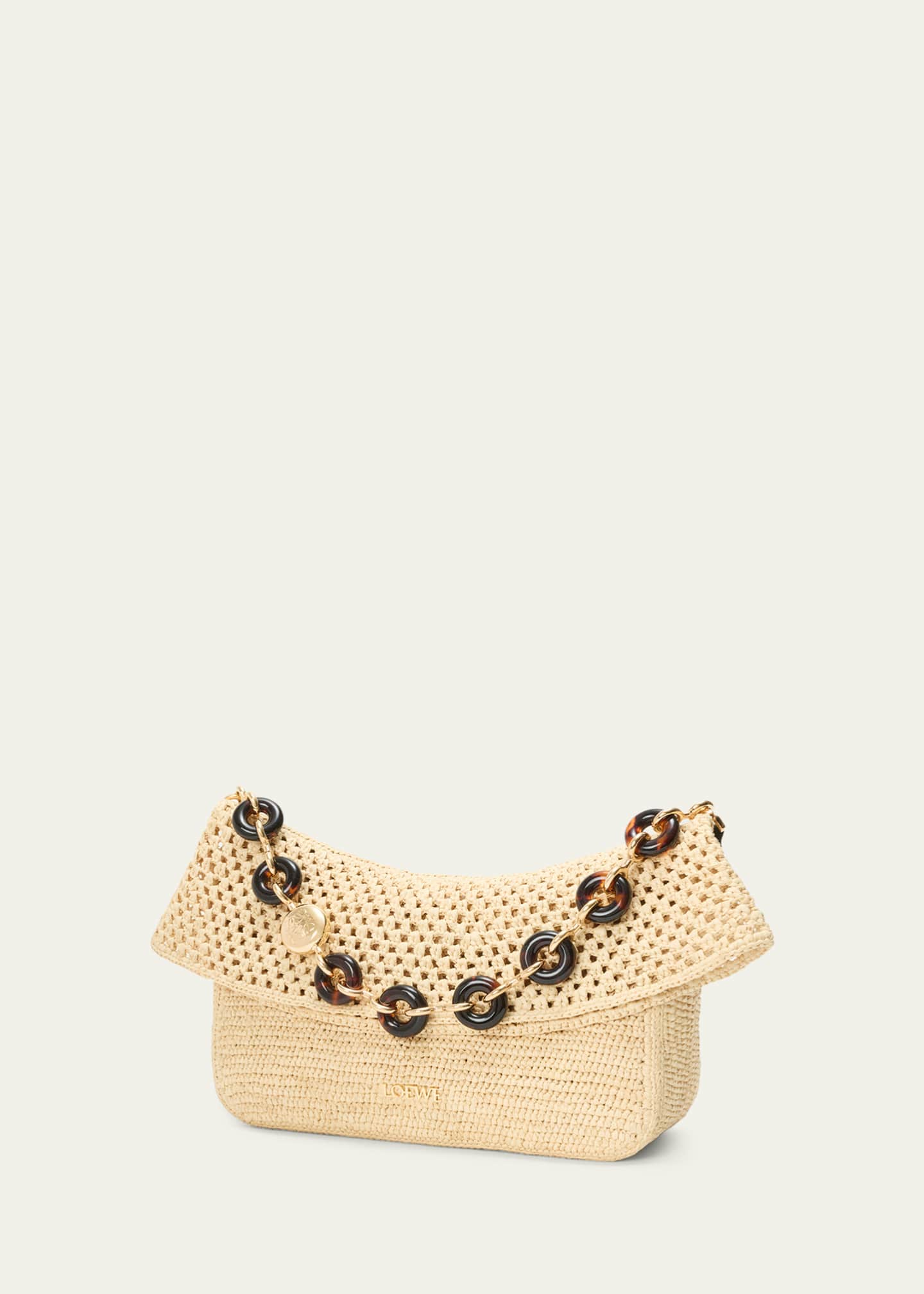 Loewe x Paula's Ibiza Ola Medium Bag in Raffia - Bergdorf Goodman