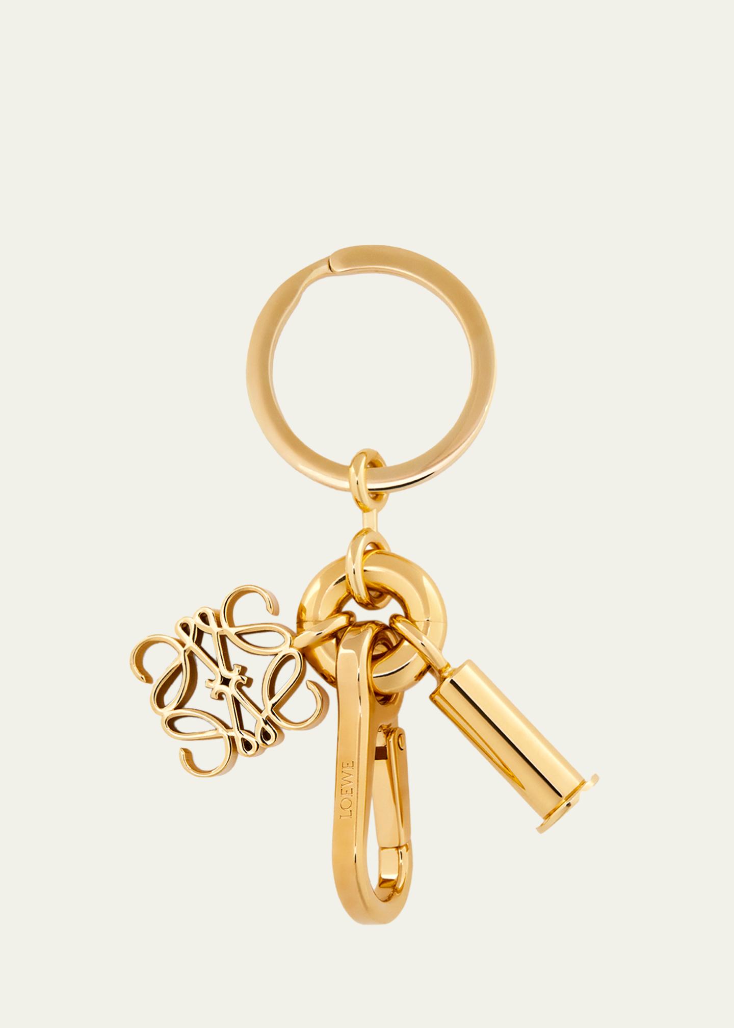 loewe   キーホルダー LOEWE Anagram Charm Keyring - Bergdorf Goodman
