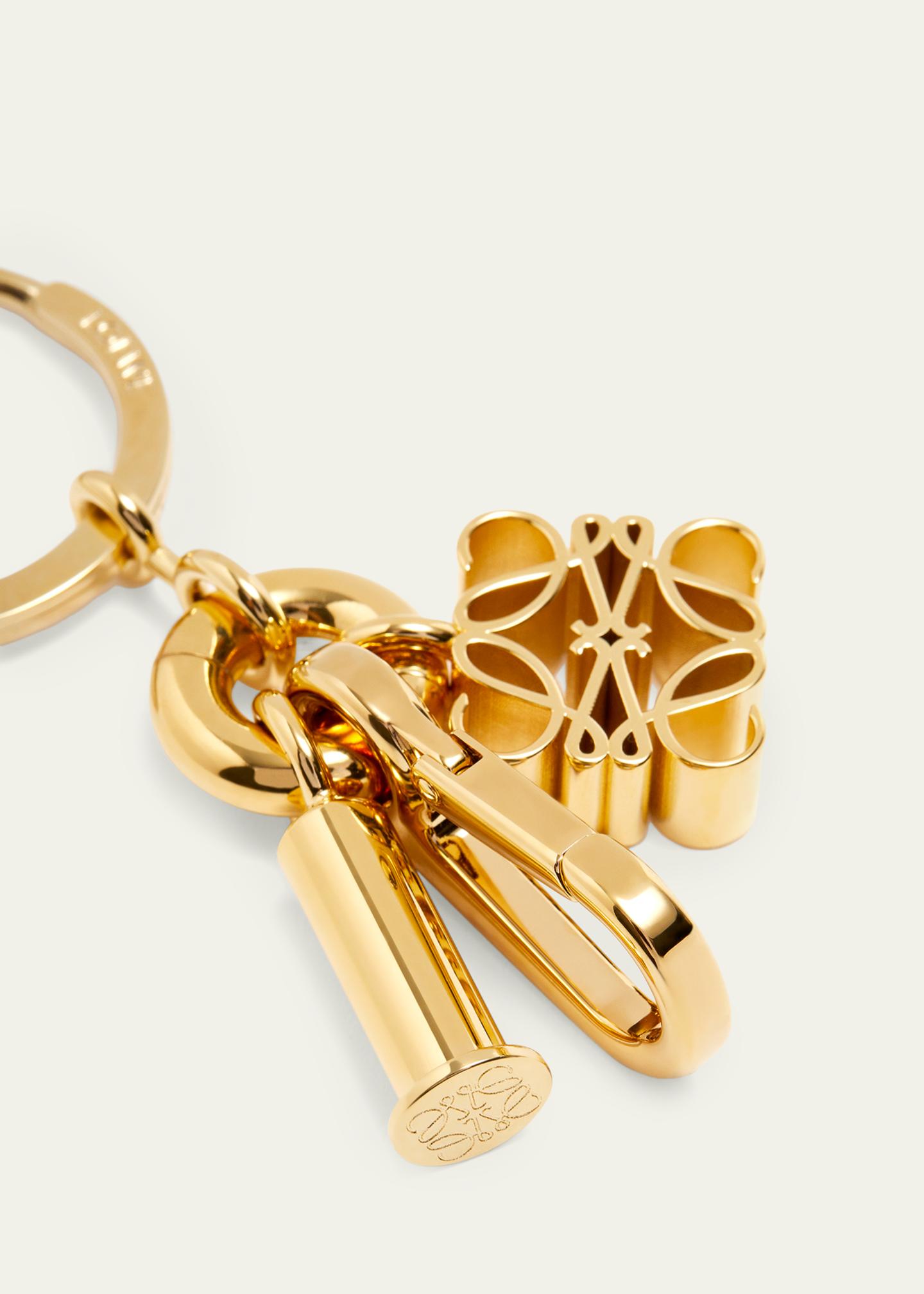 LOEWE Anagram Charm Keyring - Bergdorf Goodman