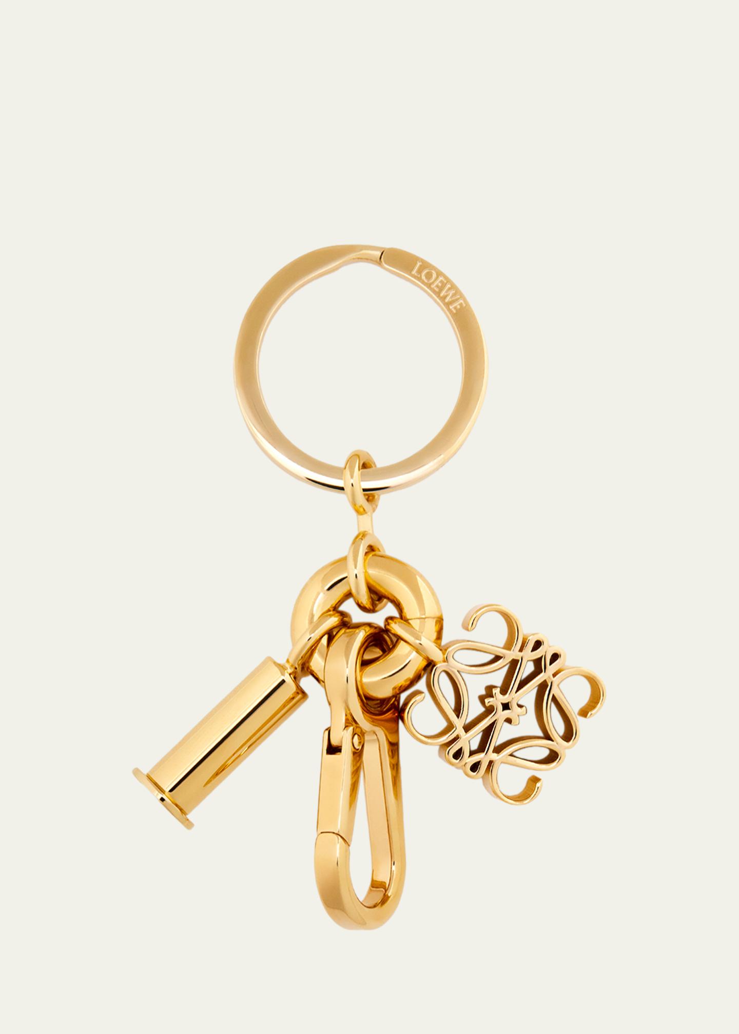 LOEWE Anagram Charm Keyring - Bergdorf Goodman
