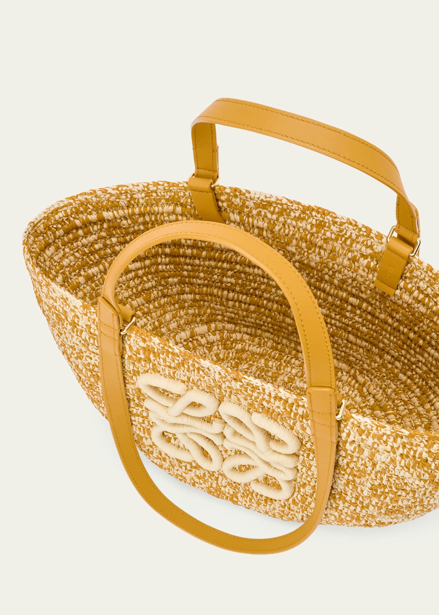 Loewe x Paula's Ibiza Medium Eclipse Basket Bag in Melange Raffia