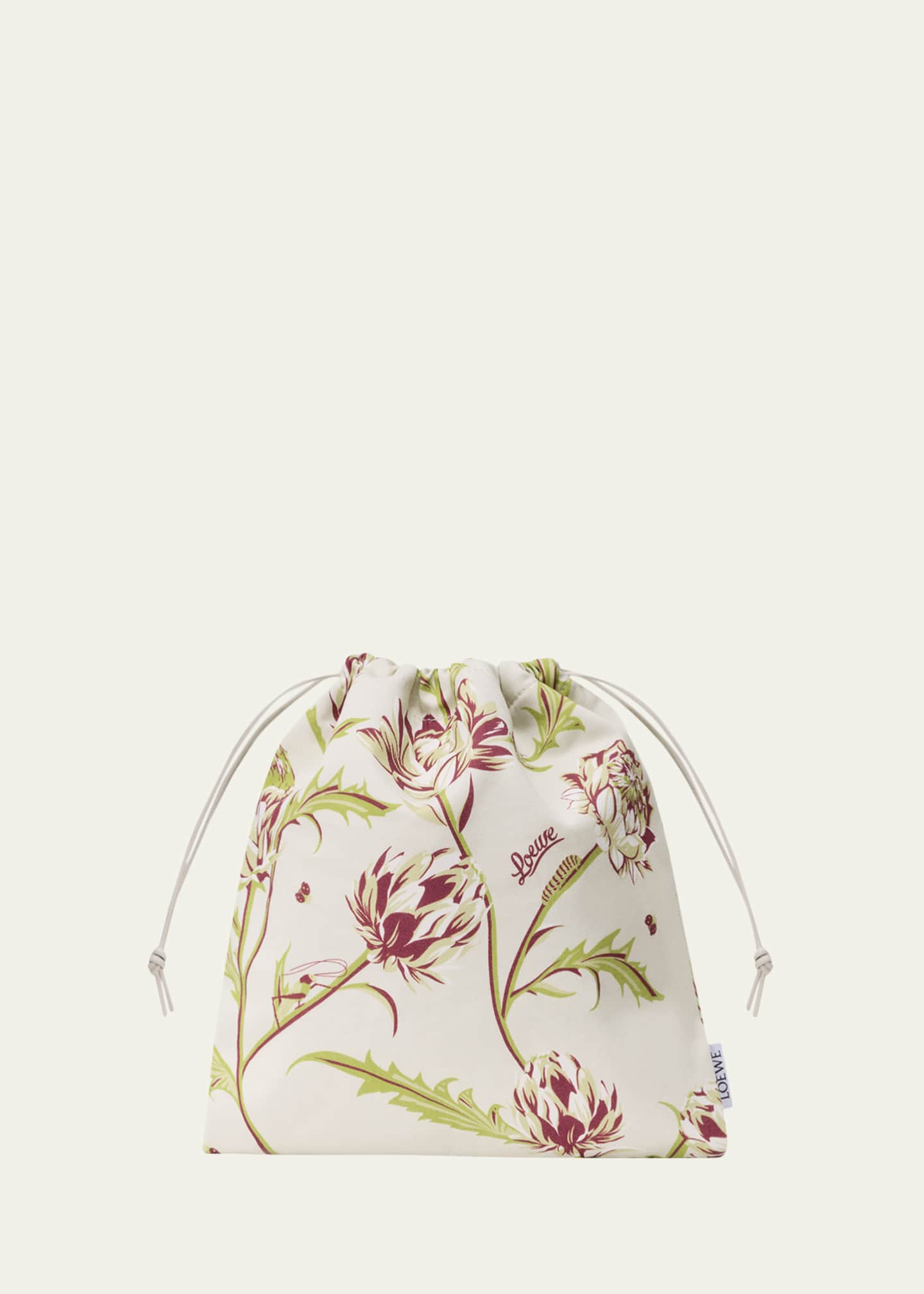 Loewe x Paula's Ibiza Artichoke-Print Canvas Pouch Bag - Bergdorf