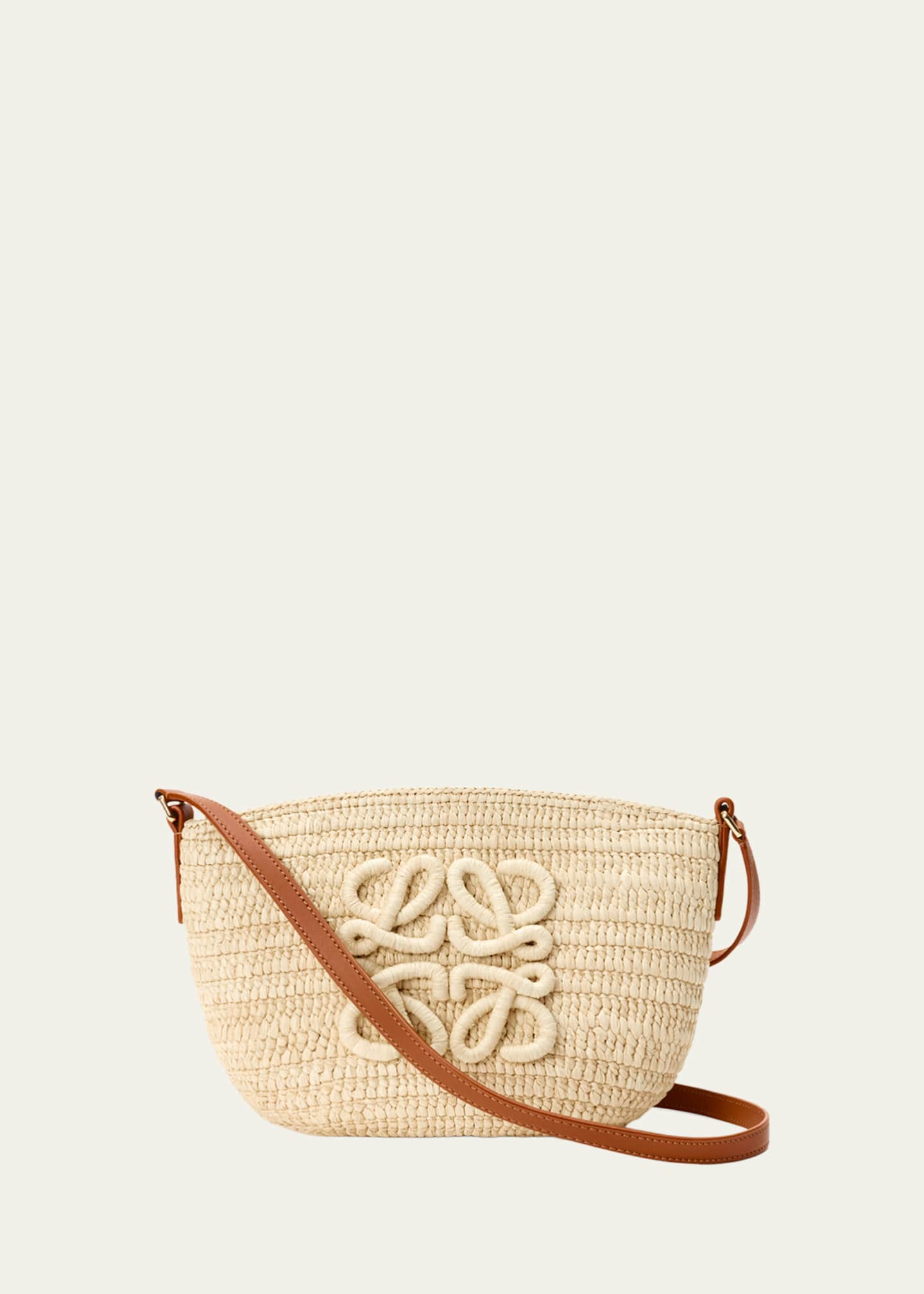 Loewe x Paula's Ibiza Eclipse Shoulder Bag in Raffia - Bergdorf