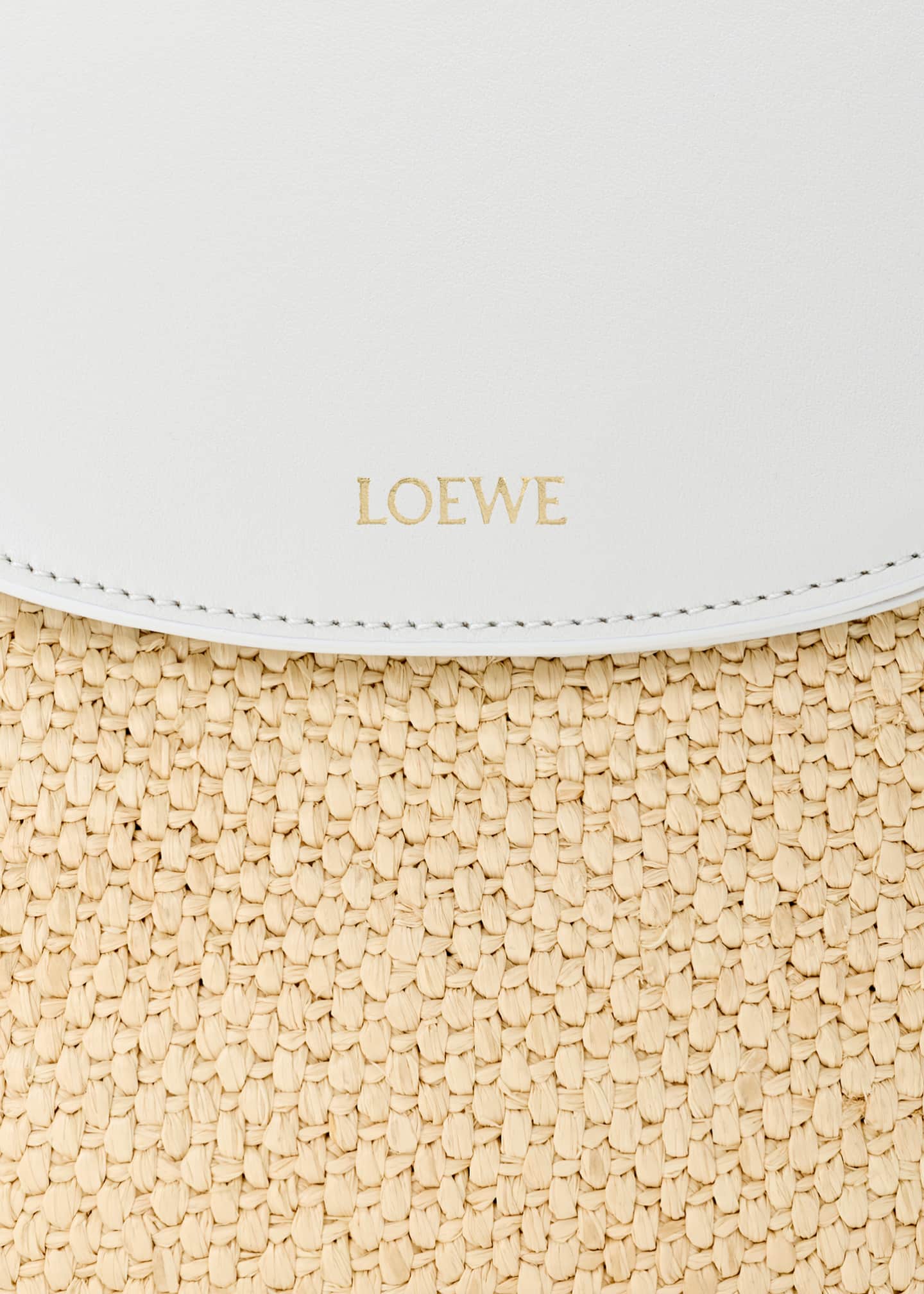 Loewe x Paula's Ibiza Pescador Medium Raffia & Leather Top-Handle