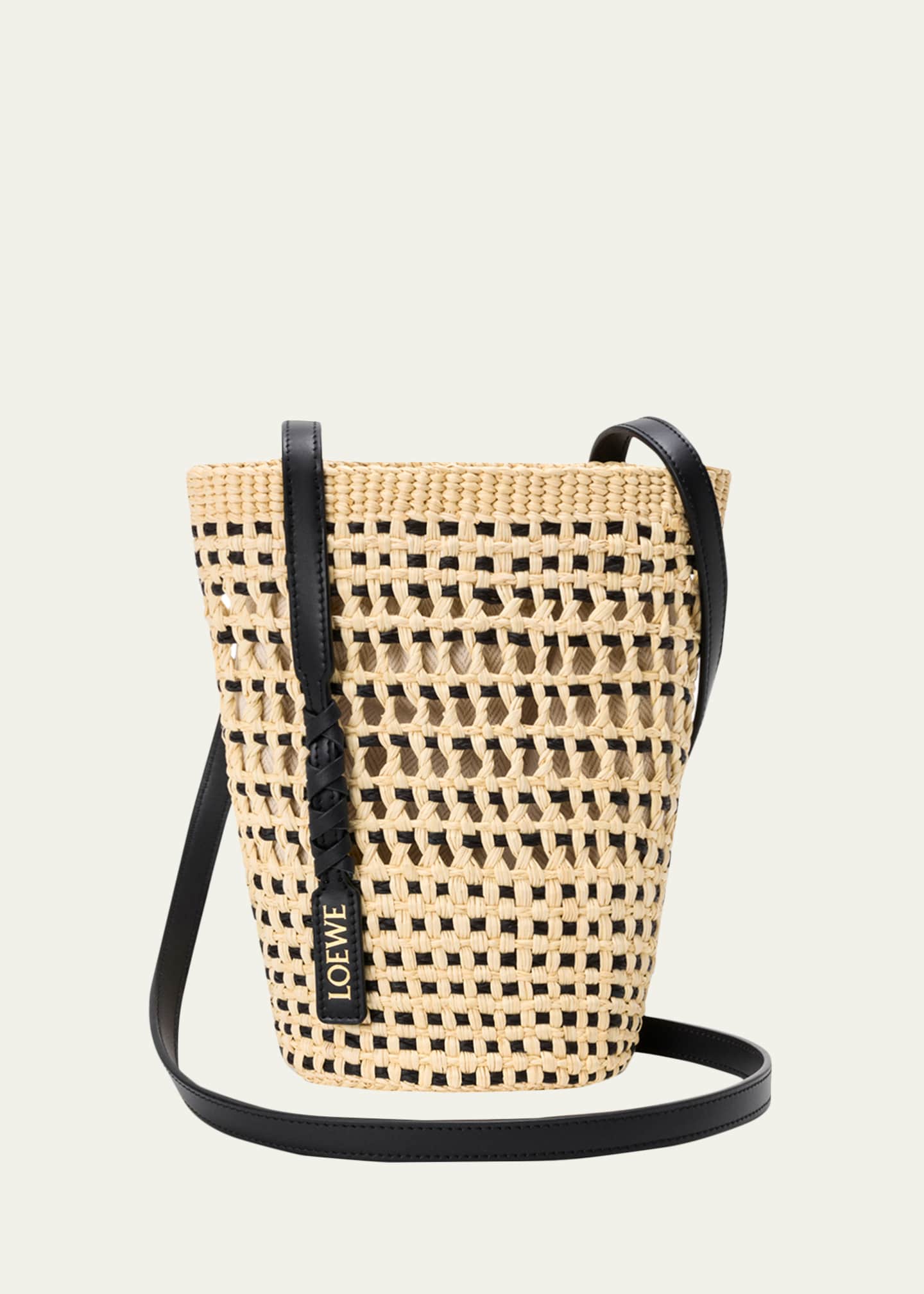 Loewe x Paula's Ibiza Braid Woven Palm Leaf Crossbody Bag