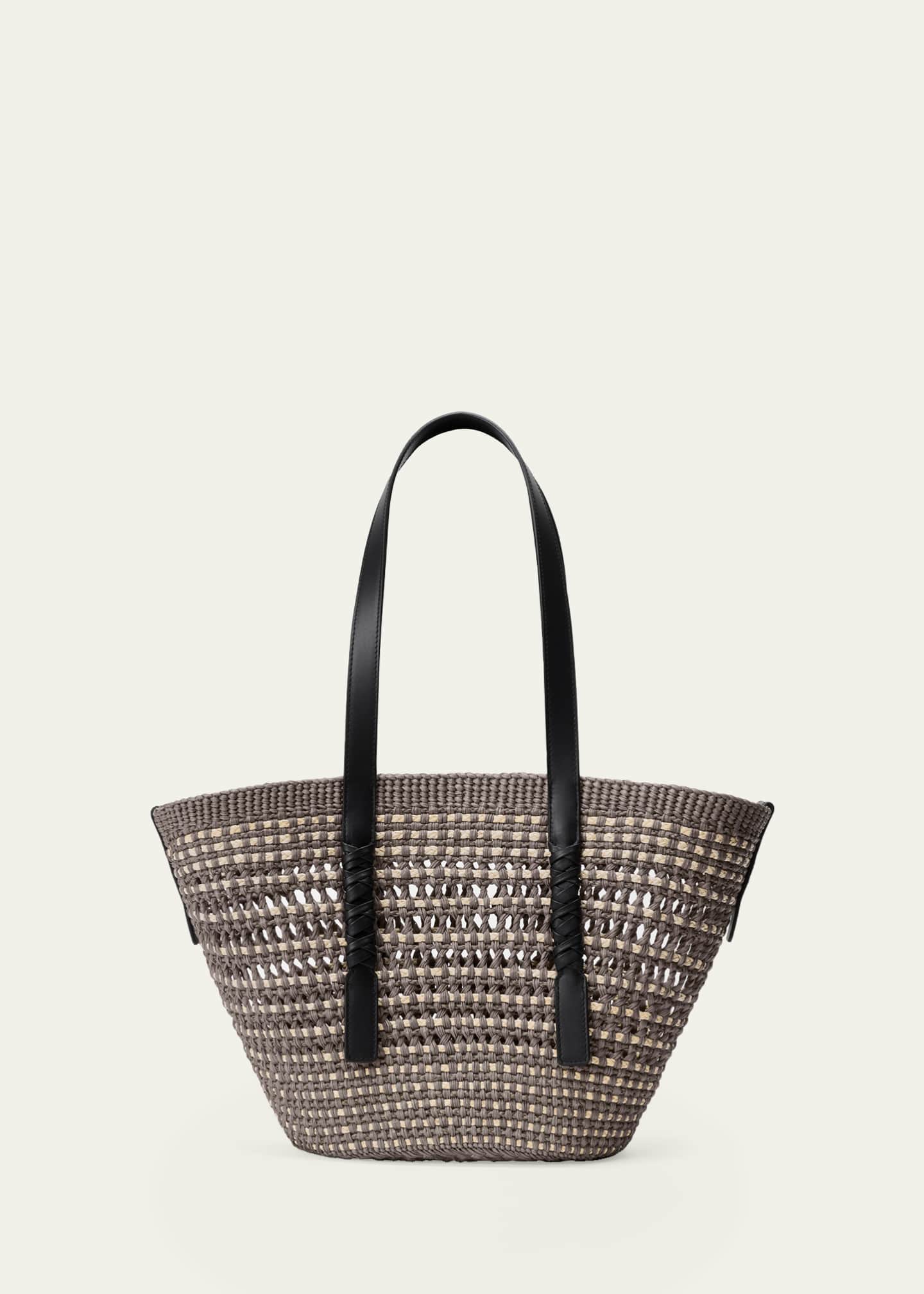Loewe x Paula's Ibiza Braid Medium Woven Basket Tote Bag