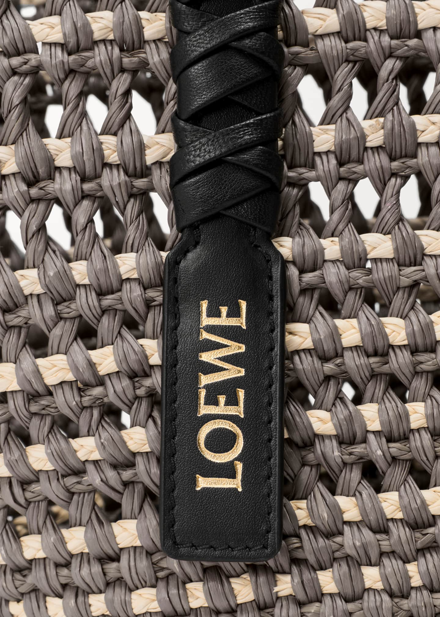 Loewe x Paula's Ibiza Braid Medium Woven Basket Tote Bag