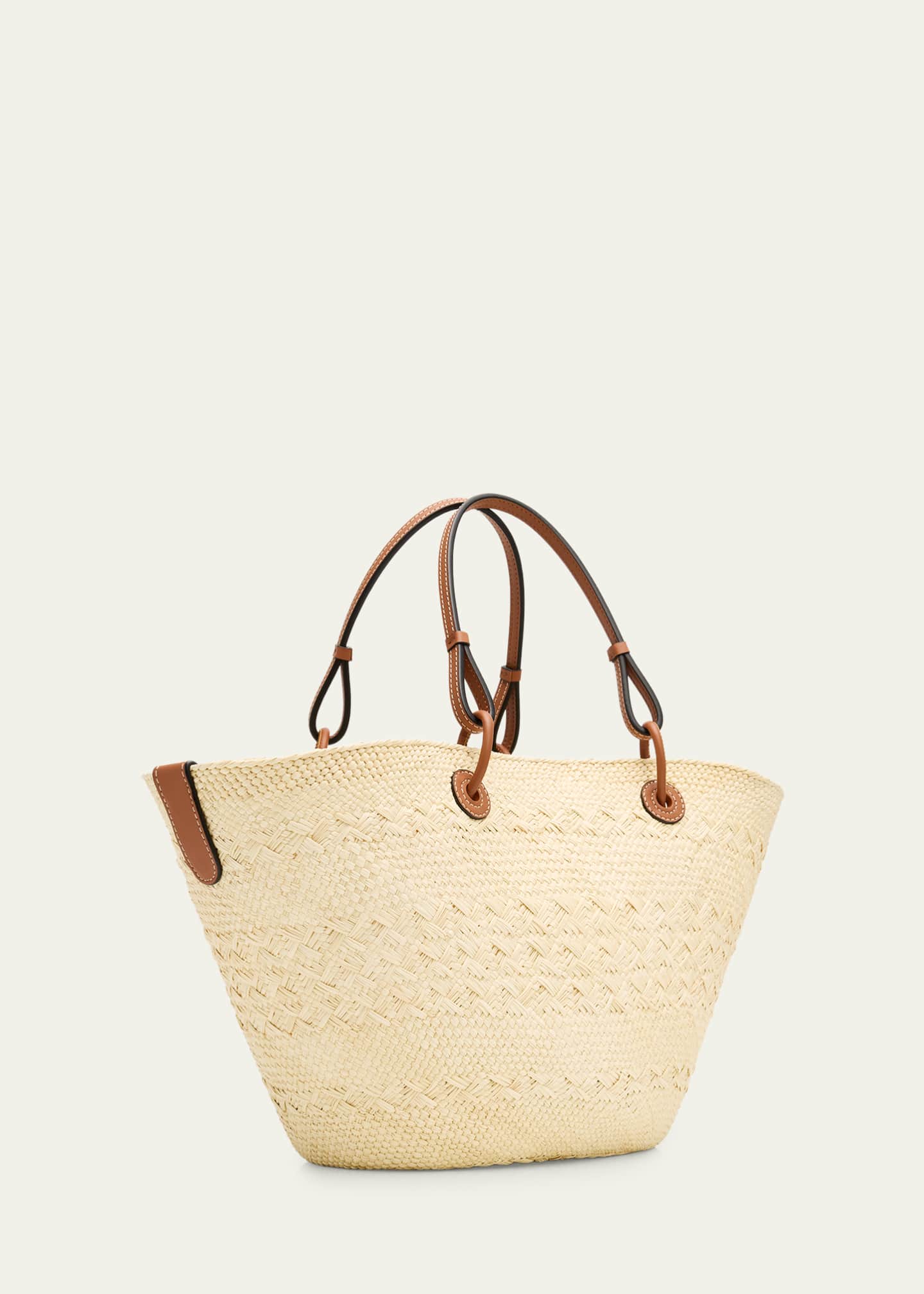 Loewe Anagram Woven Palm Leaf Basket Tote Bag - Bergdorf Goodman