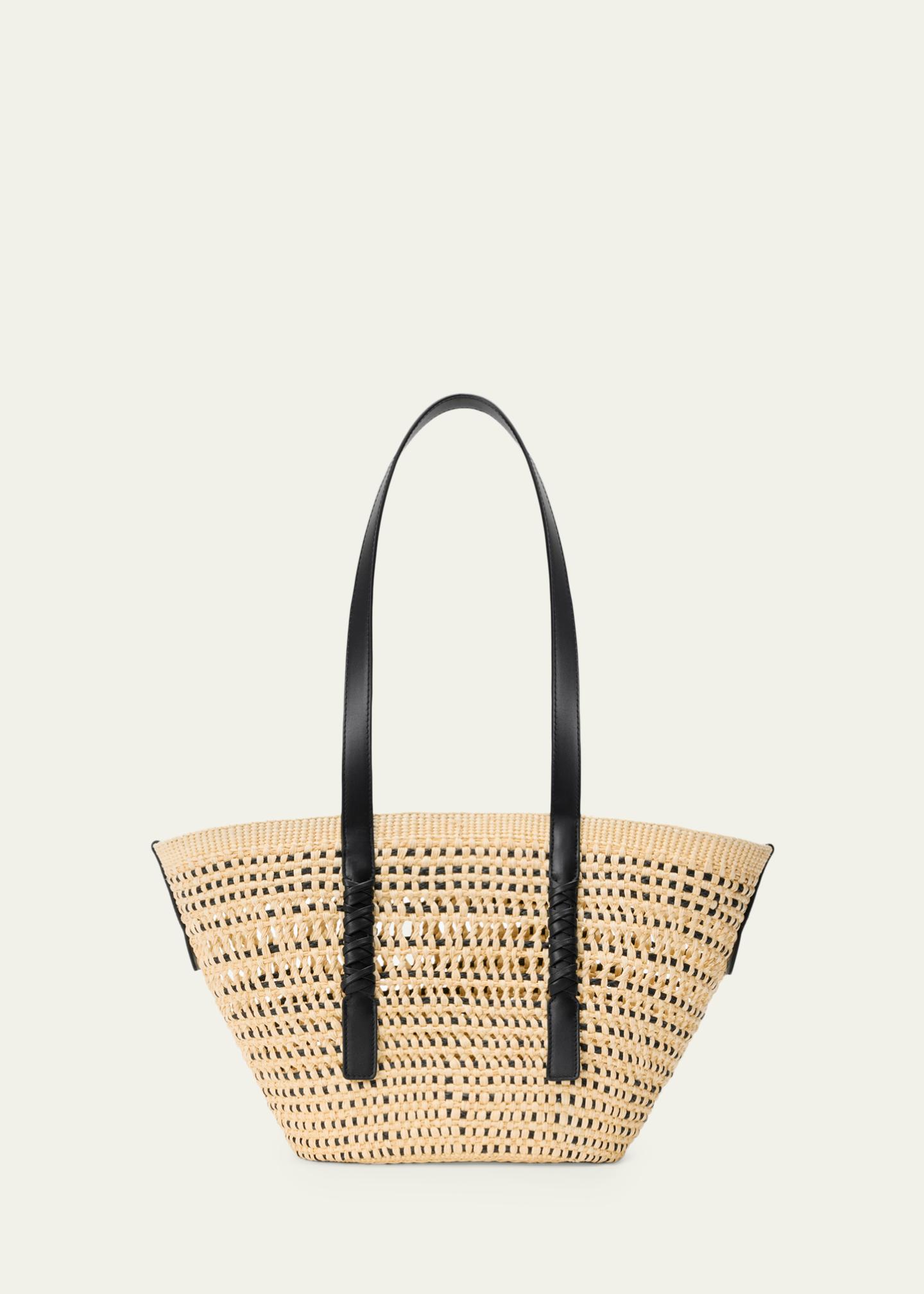 Loewe x Paula's Ibiza Braid Medium Woven Basket Tote Bag