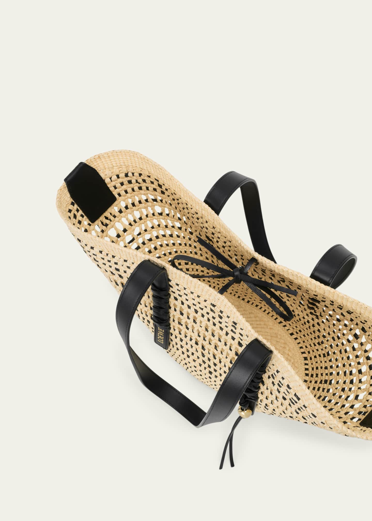 Loewe x Paula's Ibiza Braid Medium Woven Basket Tote Bag