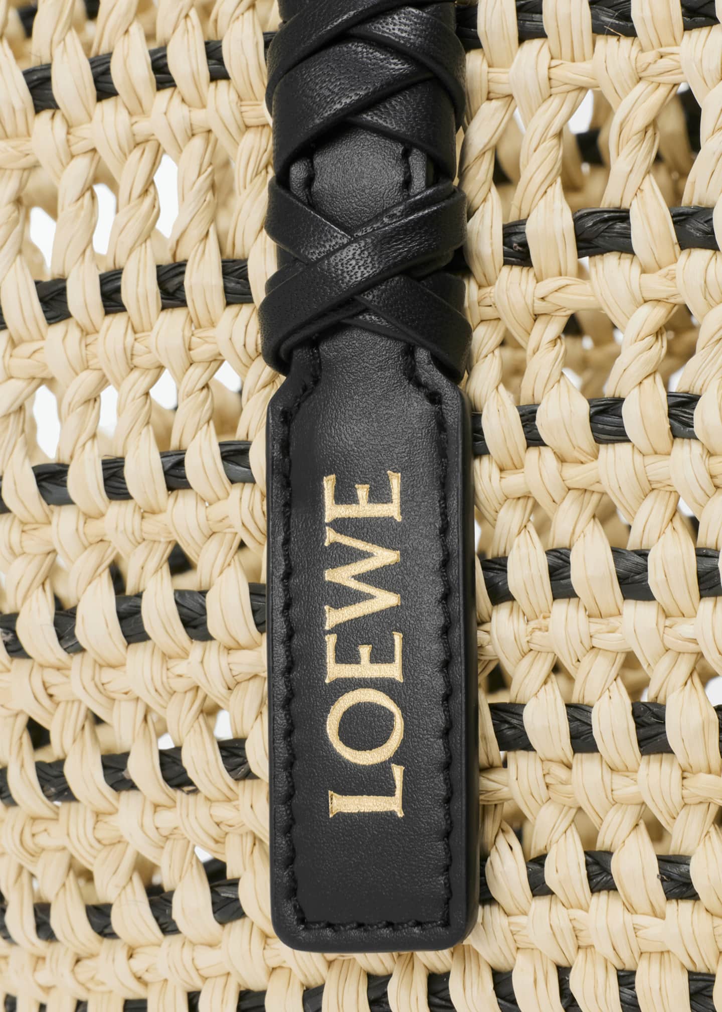 Loewe x Paula's Ibiza Braid Medium Woven Basket Tote Bag