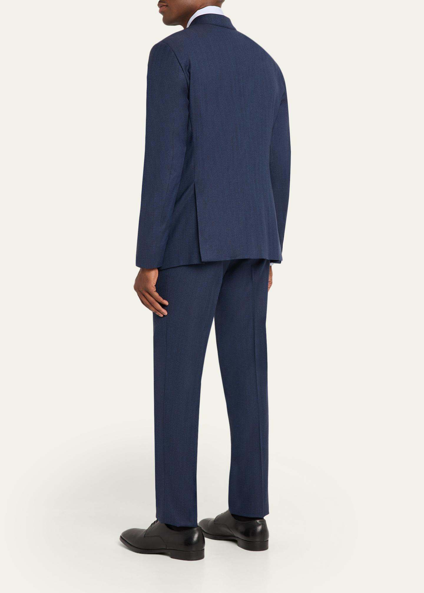 Giorgio Armani Men's Soft Line Chevron Single-Breasted Suit