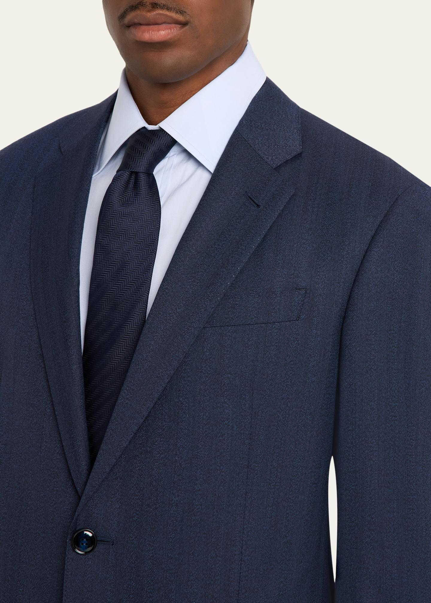 Giorgio Armani Men's Soft Line Chevron Single-Breasted Suit