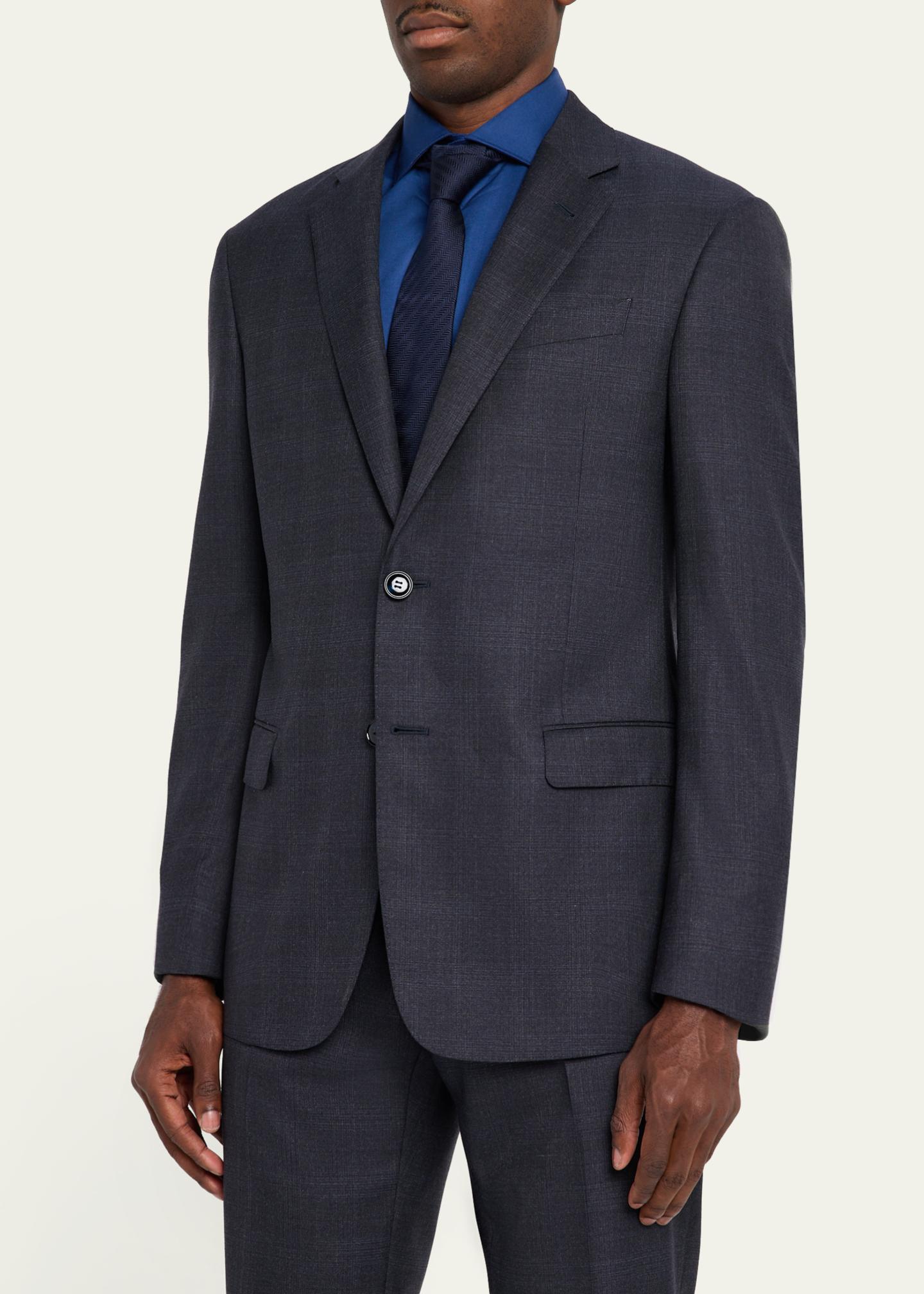 Giorgio Armani Men's Tonal Check Single-Breasted Suit - Bergdorf