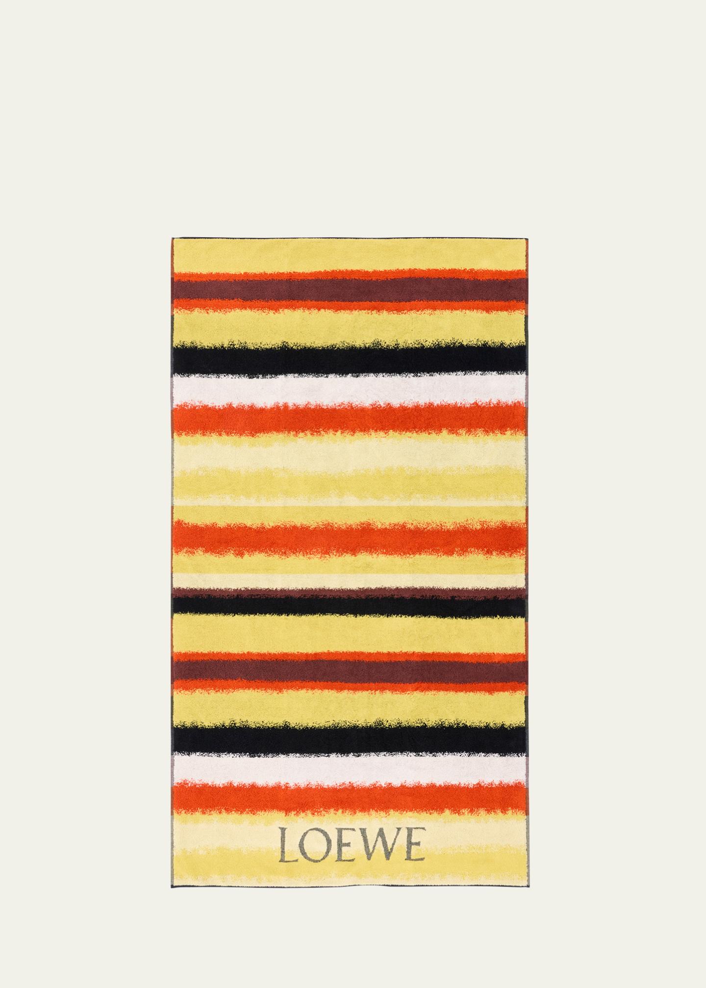LOEWE⭐︎タオルケット⭐︎ LOEWE Striped Terrycloth Bath Sheet - Bergdorf Goodman