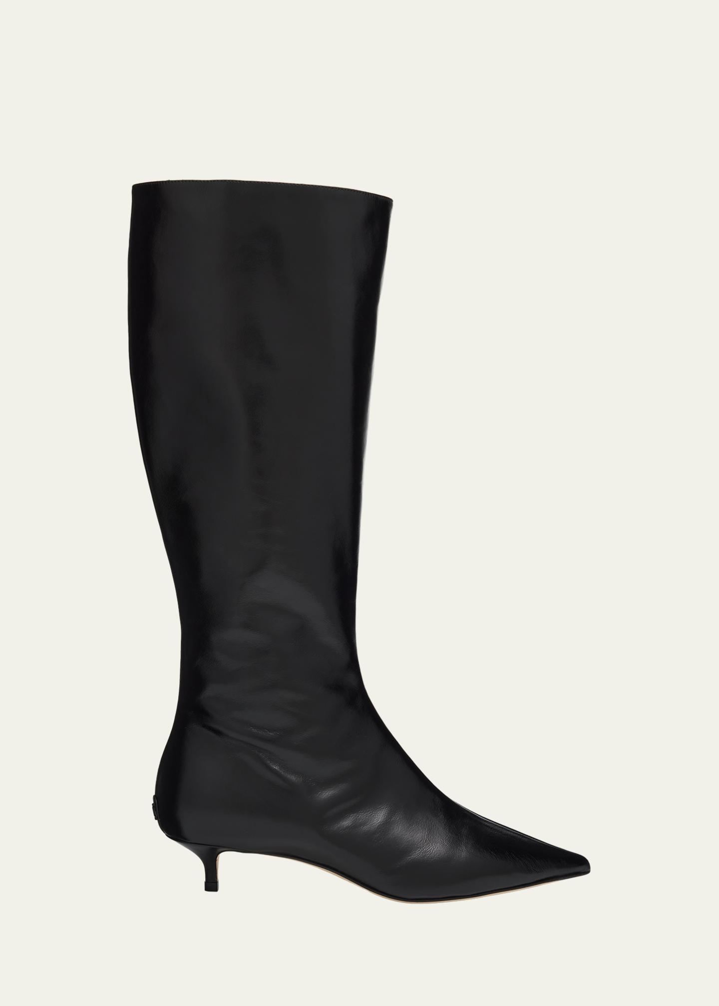 Jimmy Choo 35mm Amis Shiny Leather Knee-High Boots - Bergdorf Goodman