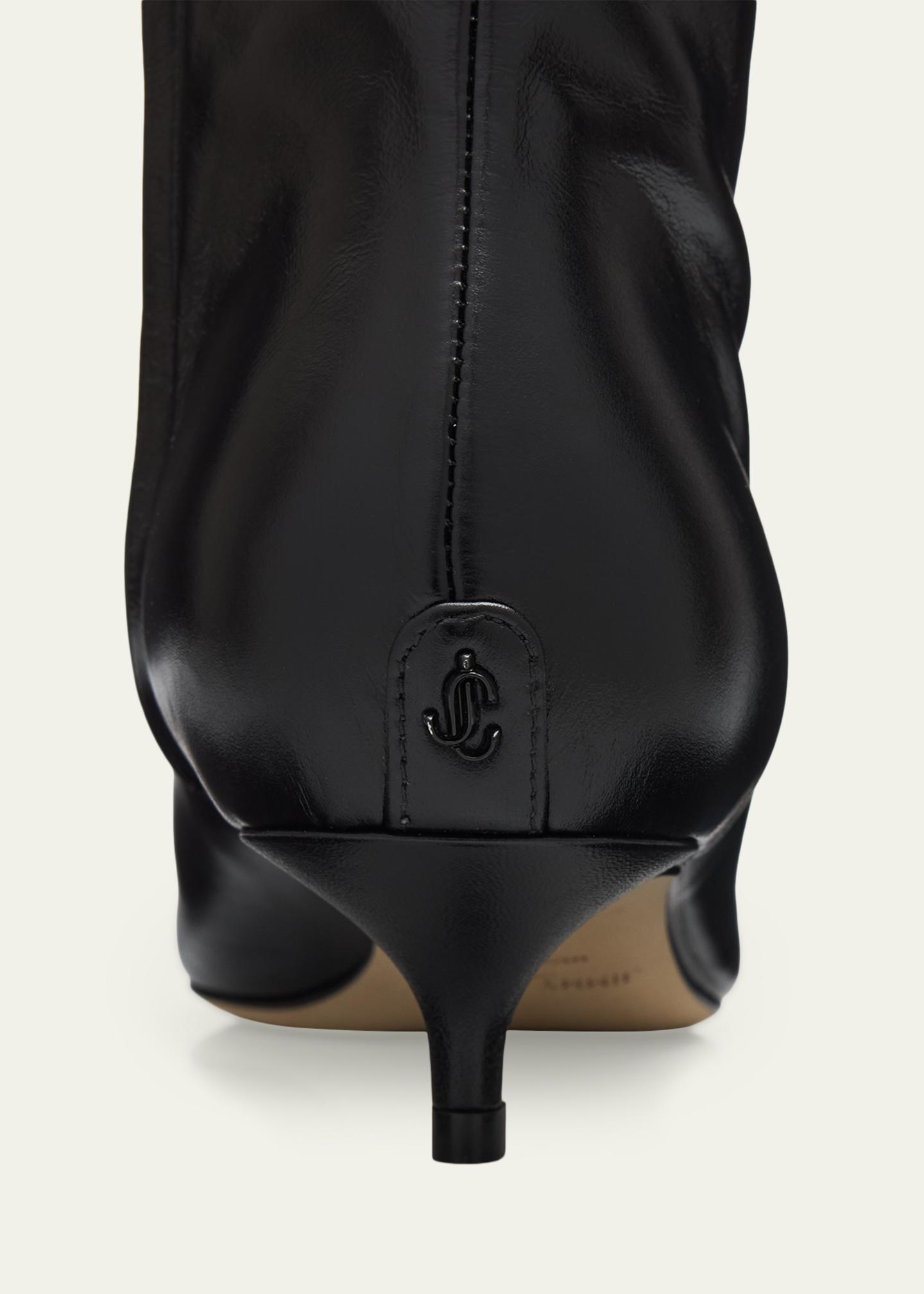 Jimmy Choo 35mm Amis Shiny Leather Knee-High Boots - Bergdorf Goodman