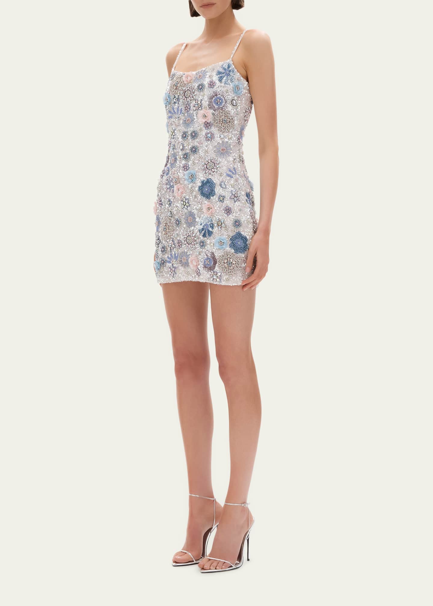 rachel gilbert beaded dress Rachel Gilbert Francesca Beaded Fit & Flare Mini Dress, Women's,