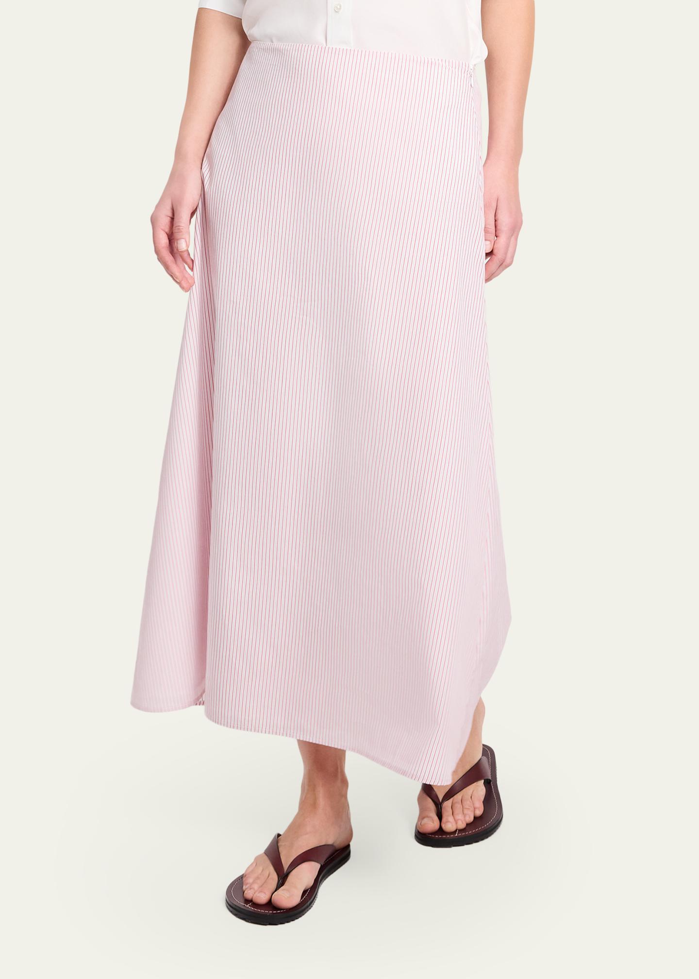 TWP Striped Cotton A-Line Skirt - Bergdorf Goodman
