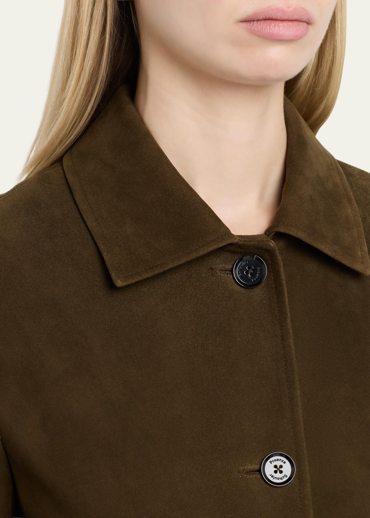 Proenza Schouler Irine Single-Breasted Suede Jacket - Bergdorf Goodman