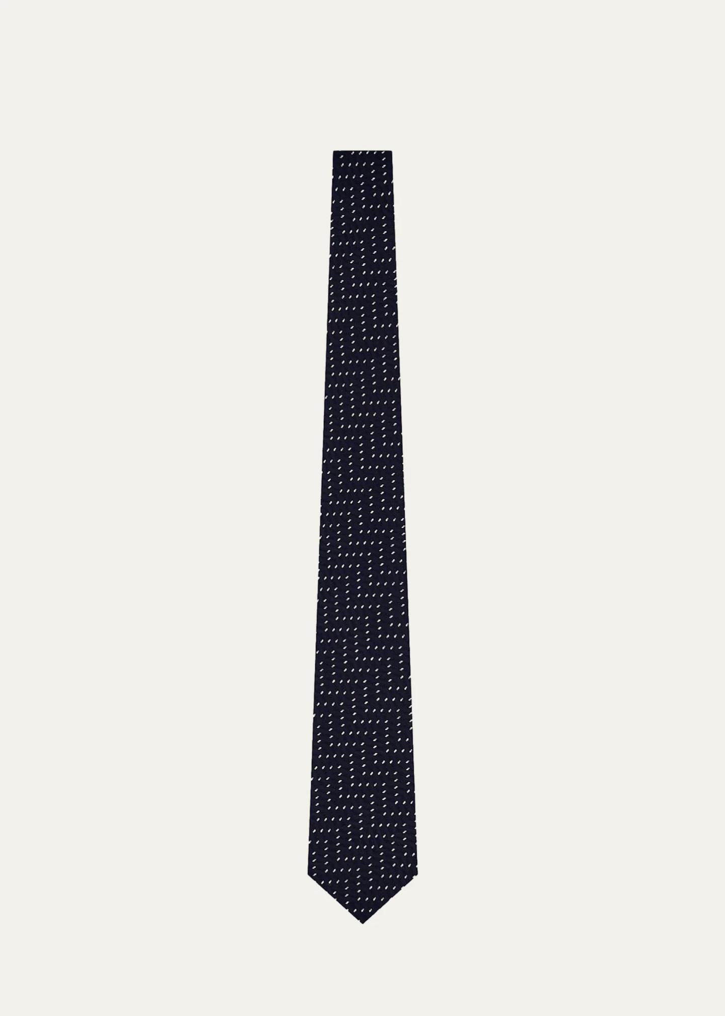 Giorgio Armani Wide Chevron Geometric Silk Tie - Bergdorf Goodman