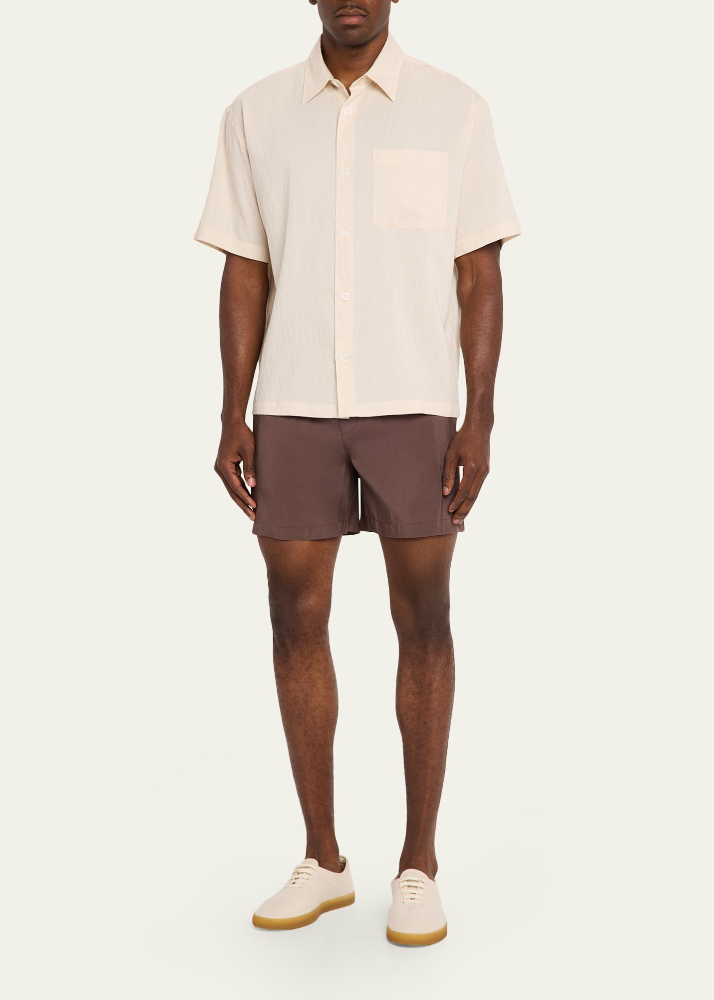 FRAME Men's Viscose Blend Pocket Short-Sleeve Shirt - Bergdorf Goodman
