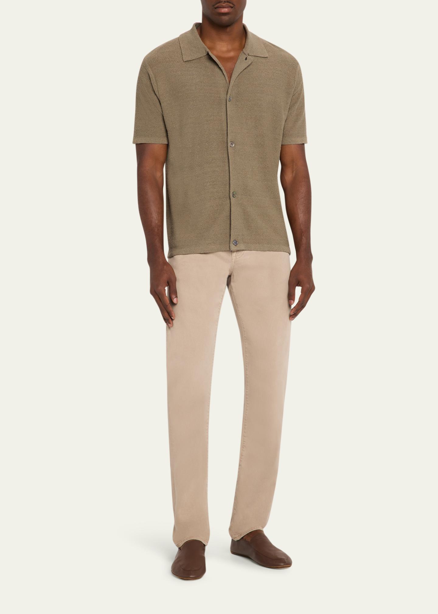 FRAME Men's Linen-Blend Short-Sleeve Shirt - Bergdorf Goodman