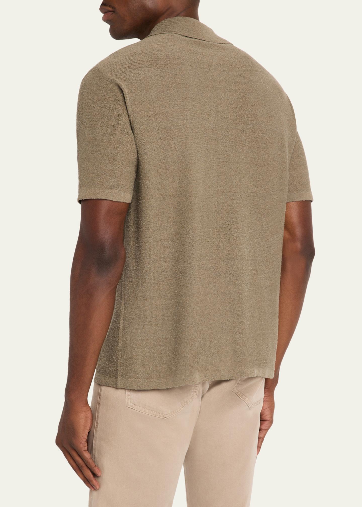 FRAME Men's Linen-Blend Short-Sleeve Shirt - Bergdorf Goodman
