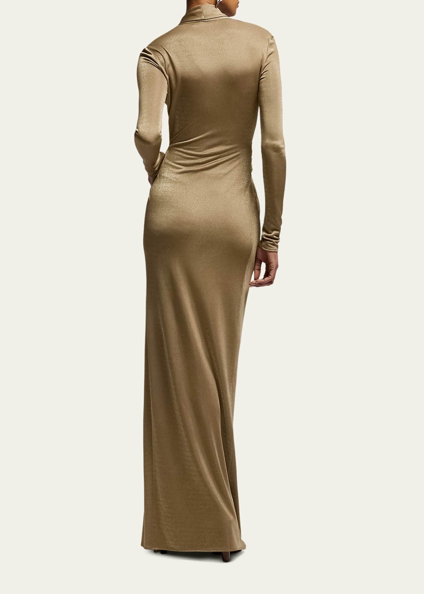 ralph lauren metallic jersey dress Ralph Lauren Womens Metallic Jersey Dress, Metallic, 2 at Amazon Women's  Clothing store