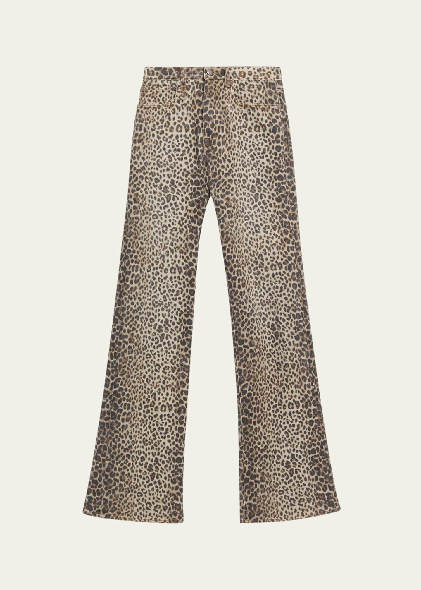 swagger denim レオパード R13 Jane Wide-Leg Leopard Jeans - Bergdorf Goodman
