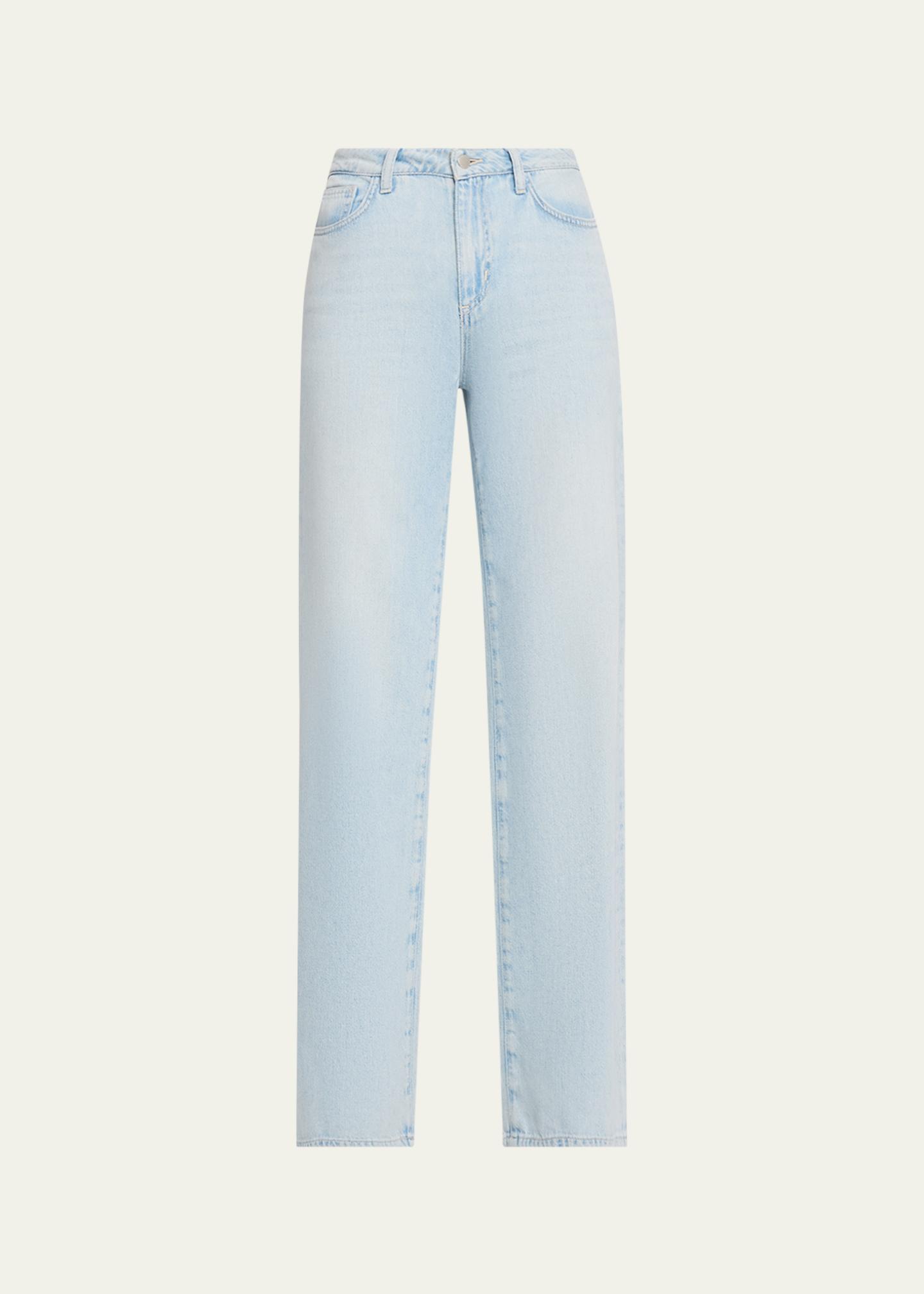 L'AGENCE Scottie High-Rise Wide-Leg Denim jeans - Bergdorf Goodman