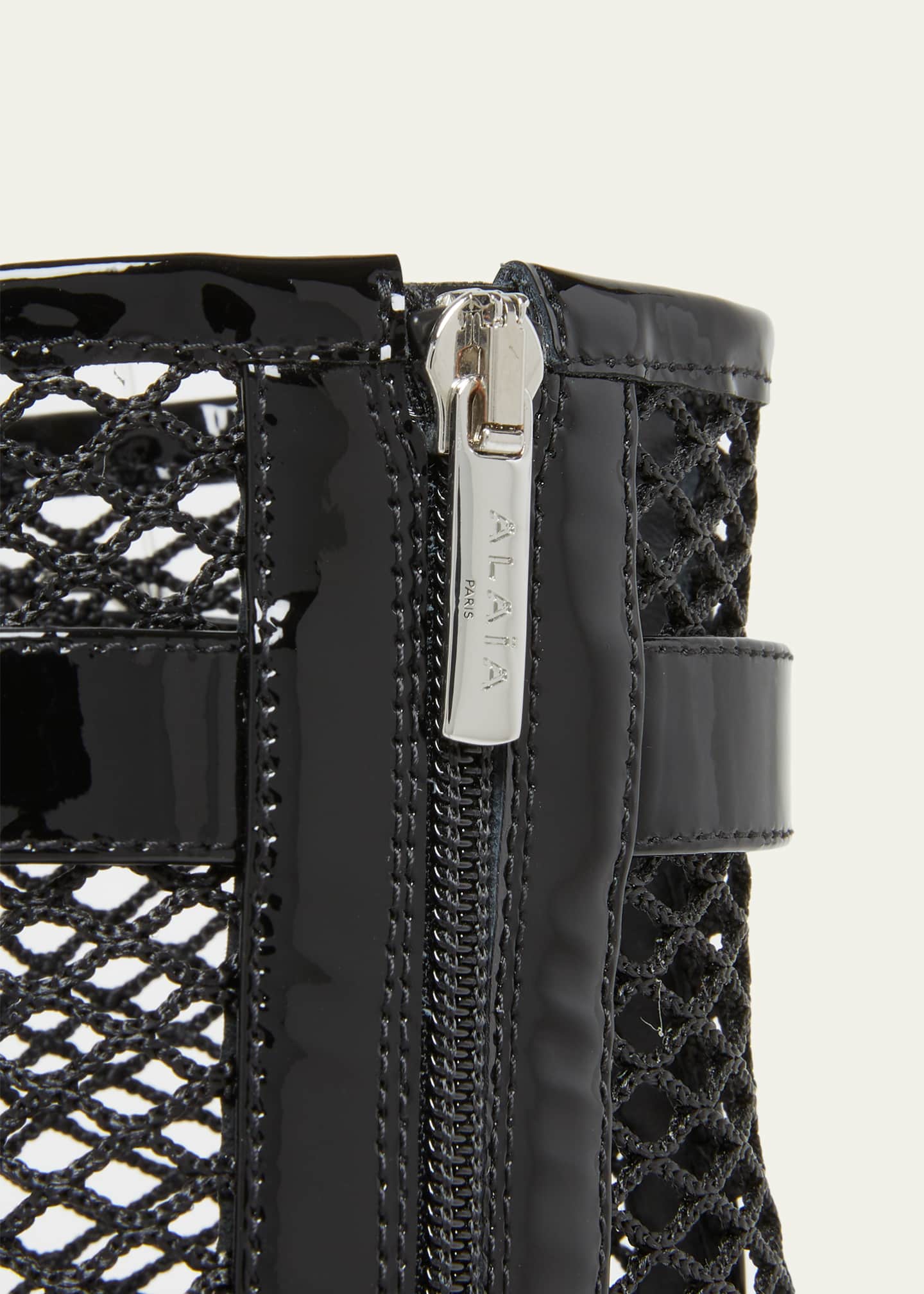 ミ*ん様 新品　ALAIA ブーツ ALAIA 55mm Fishnet Ankle Booties - Bergdorf Goodman
