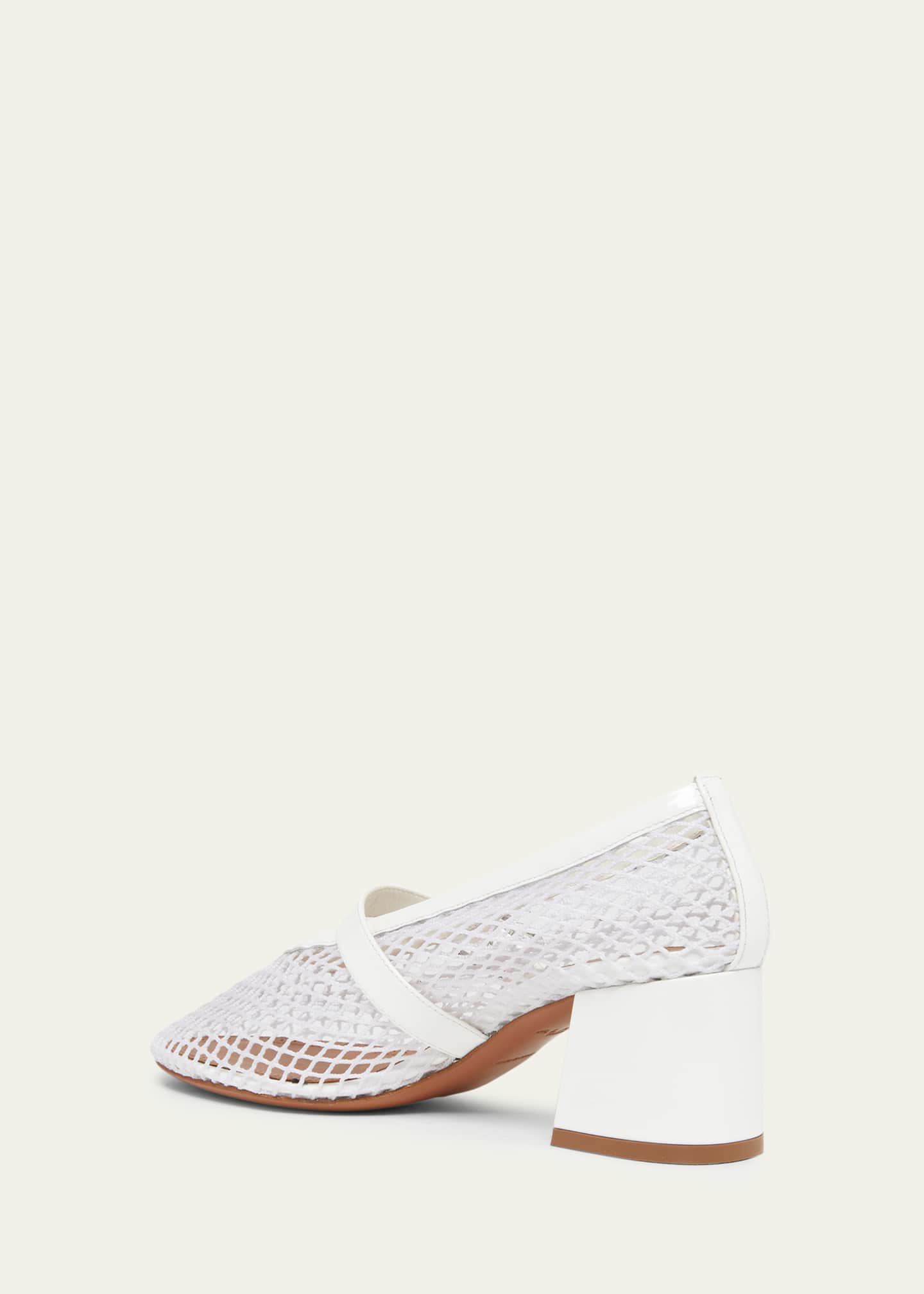 ALAIA 55mm Fishnet Ballerina Pumps - Bergdorf Goodman