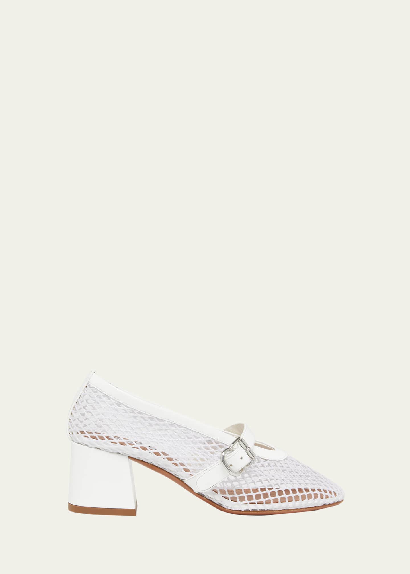 ALAIA 55mm Fishnet Ballerina Pumps - Bergdorf Goodman