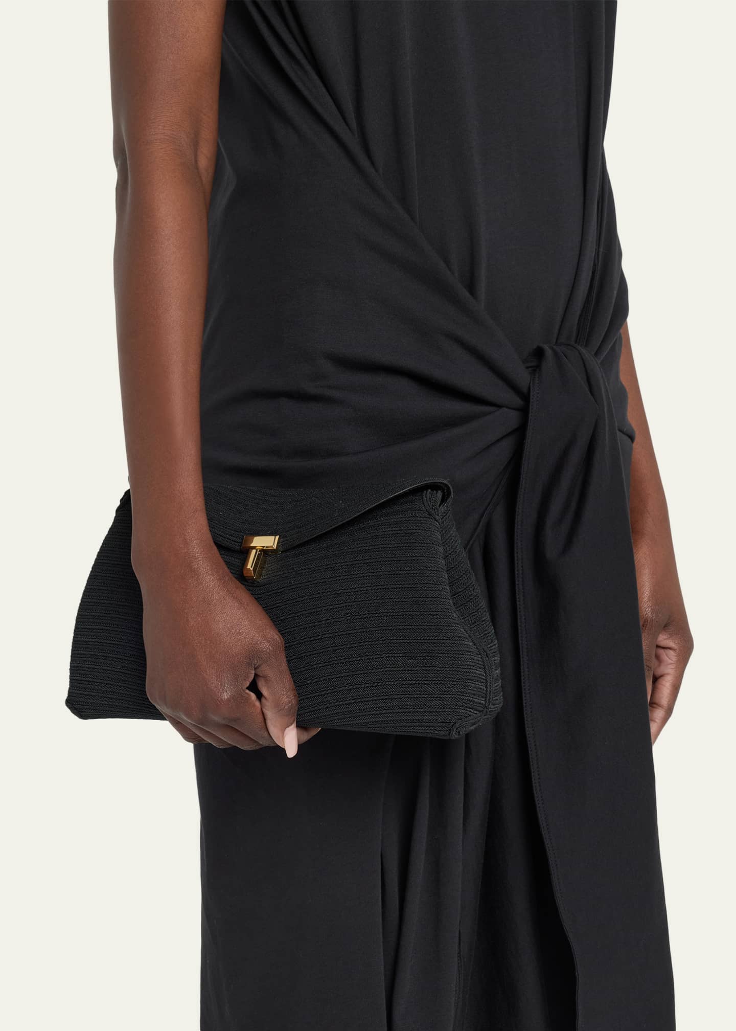 Toteme T-Lock Rope Clutch Bag - Bergdorf Goodman