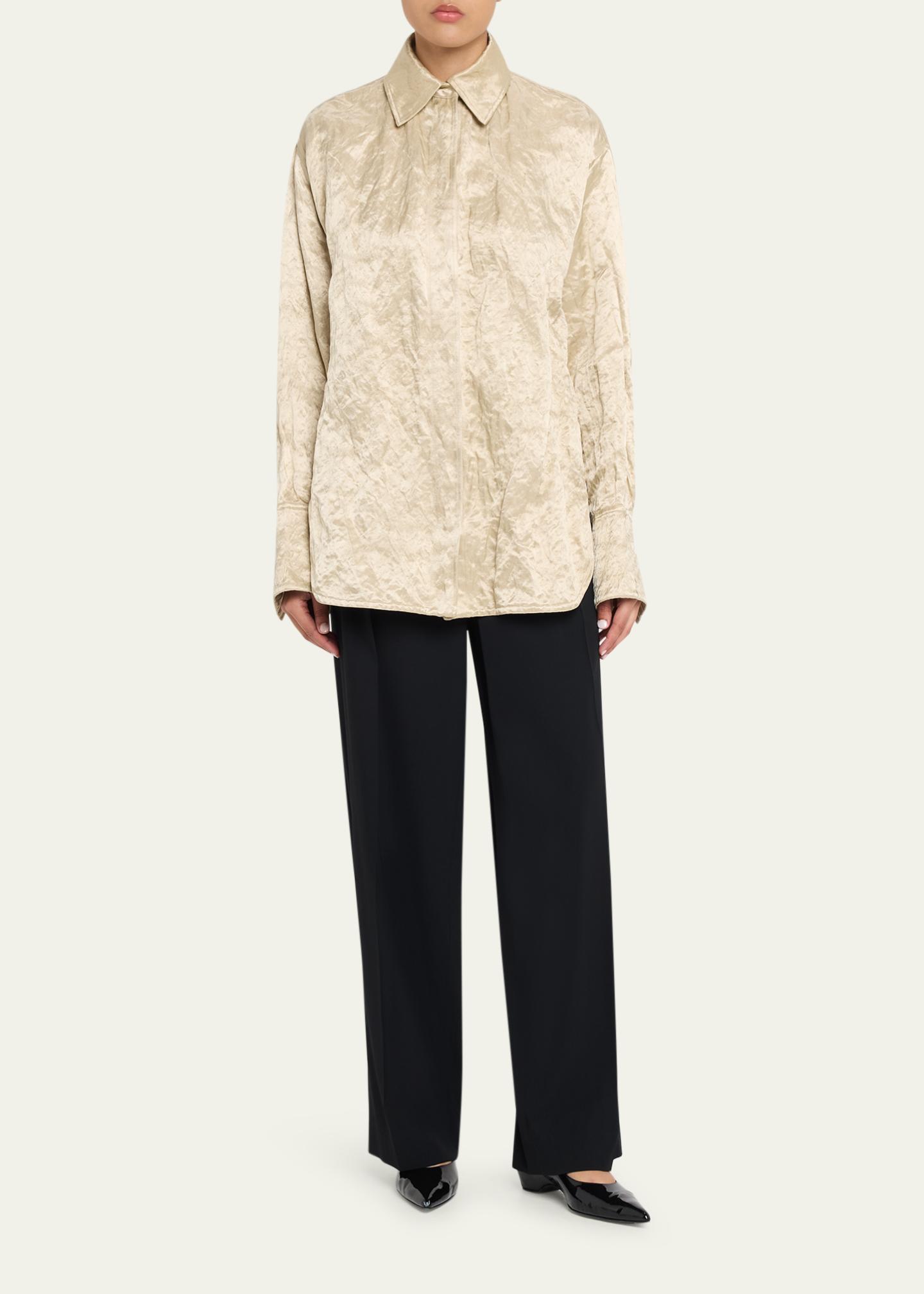 FForme Ozzy Metallic Boyfriend Shirt - Bergdorf Goodman