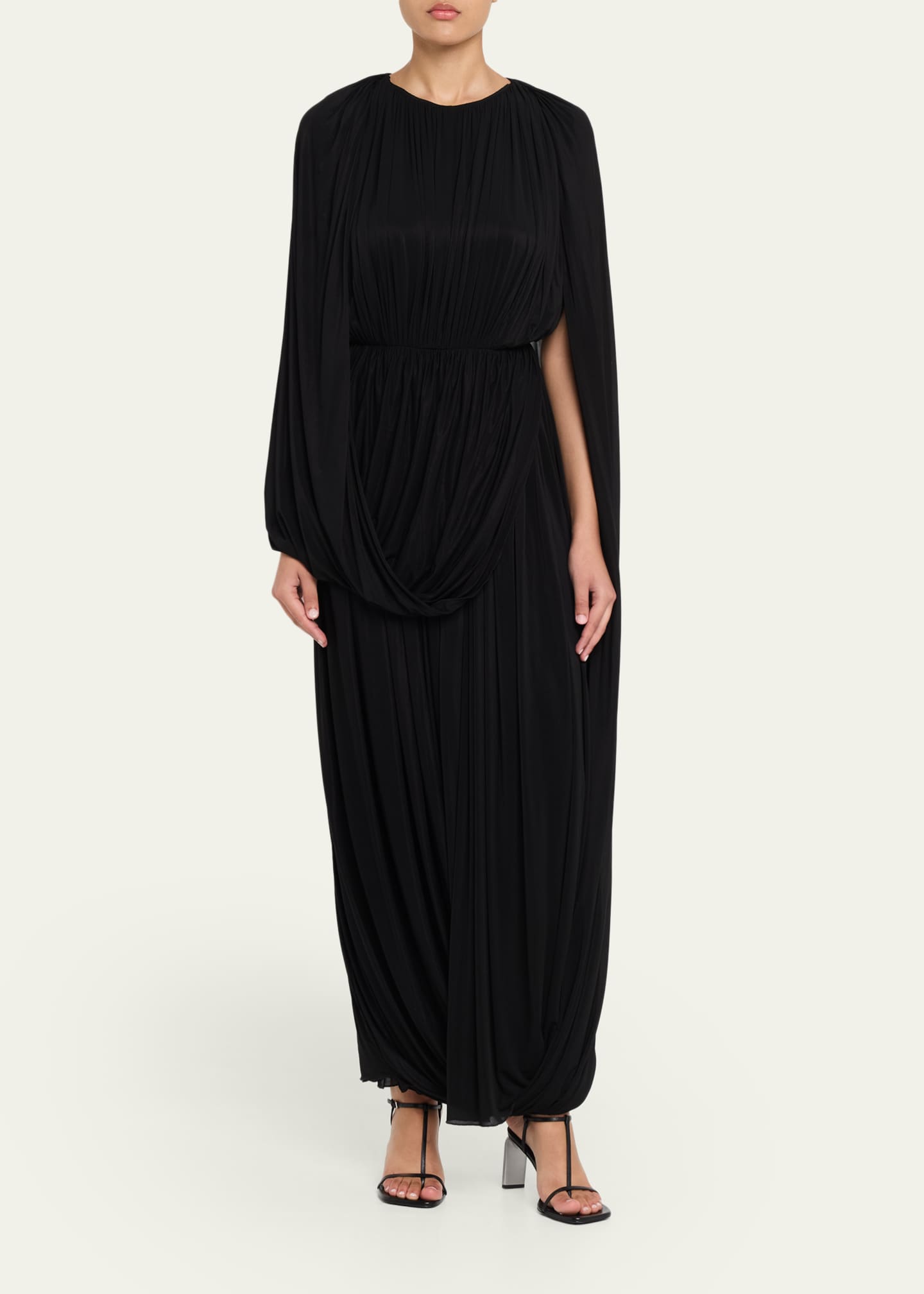 fforme party dresses FFORME Kahlo Asymmetric Draped Crepe Dress - Women - Burgundy Dresses