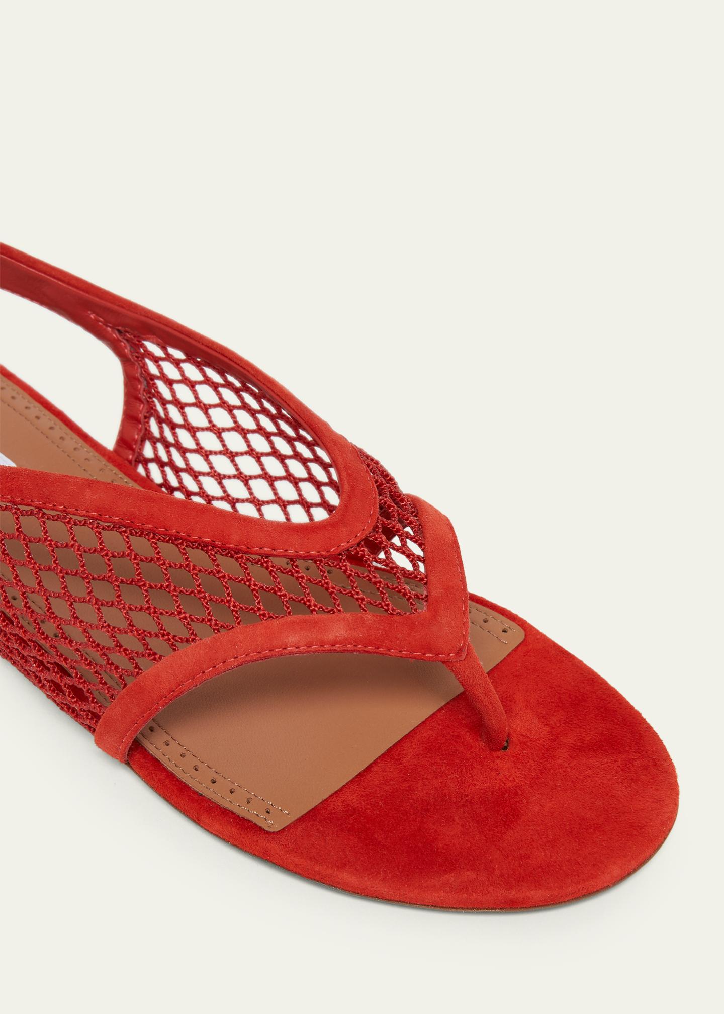 alaia fish net Alaïa Fishnet Slippers Alaïa leather The shoe of the season.