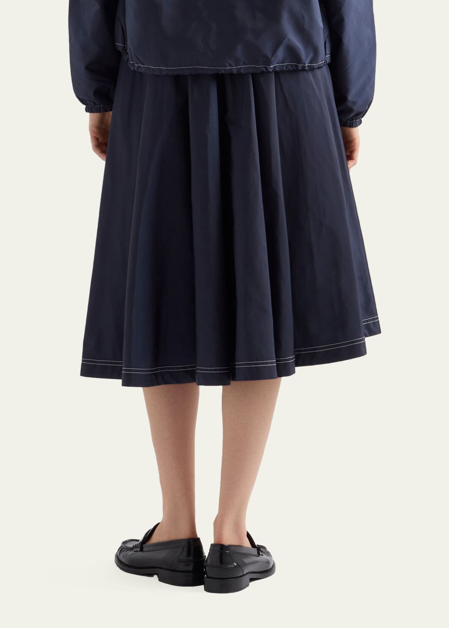 Prada Re-Nylon Full Midi Skirt - Bergdorf Goodman